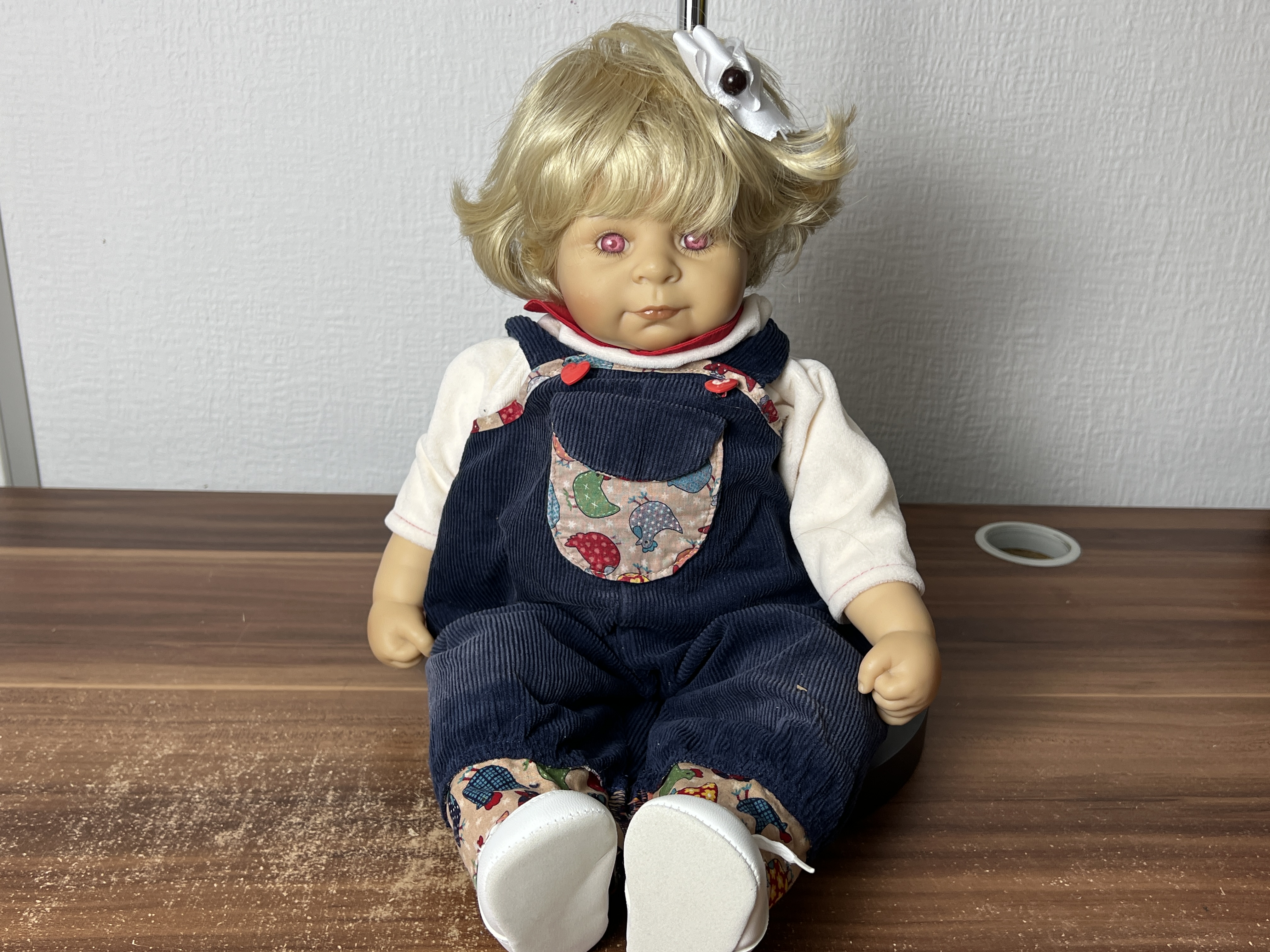 Künstlerpuppe Bettine Klemm Vinyl Puppe 50 cm Top Zustand  