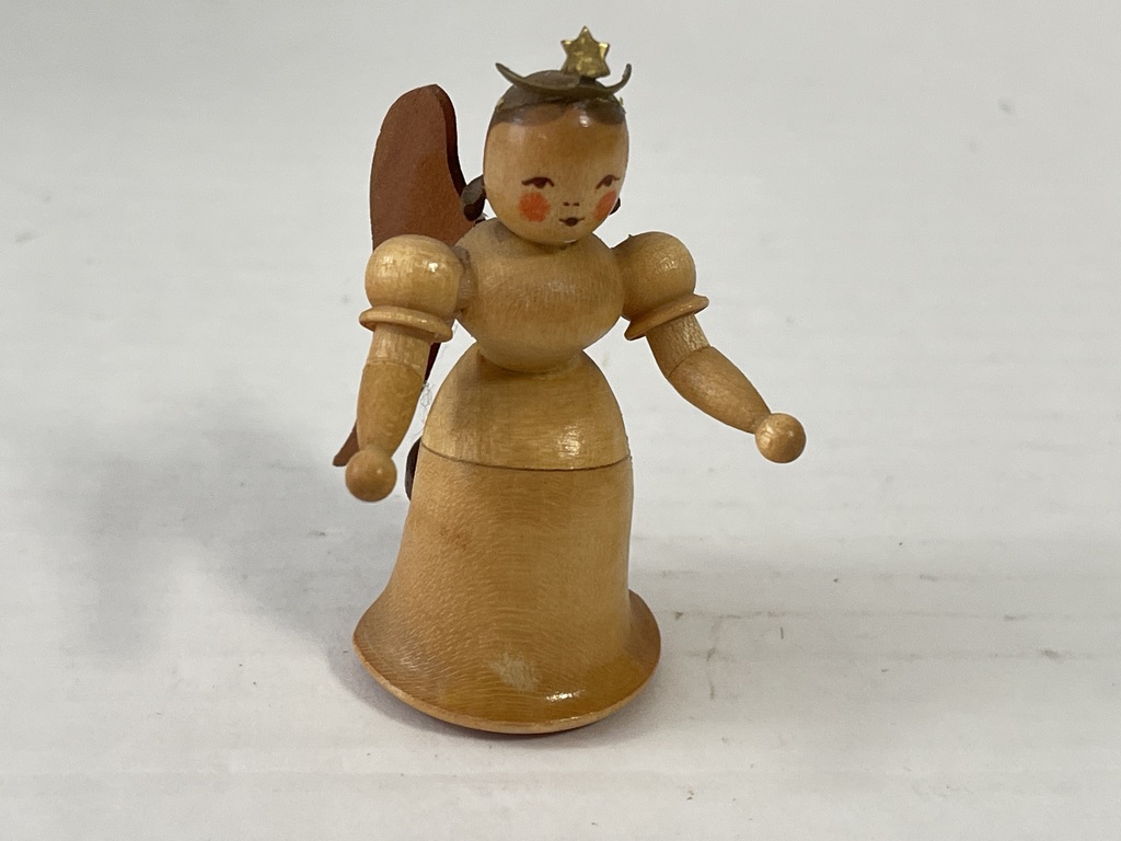 Erzgebirge Blank Figur Engel 6 cm. Top Zustand 