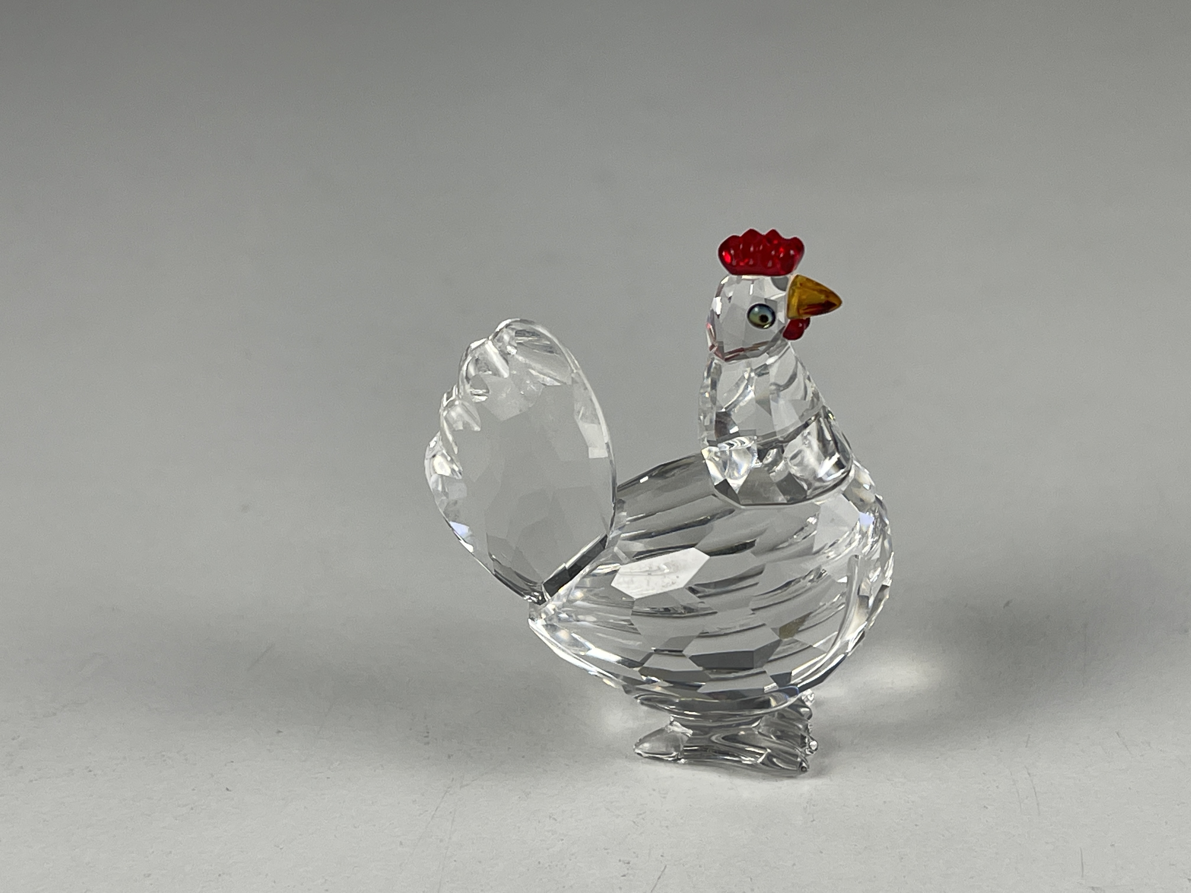 Swarovski Figur 608721 Kristall Henne 4,5 cm. - Top Zustand