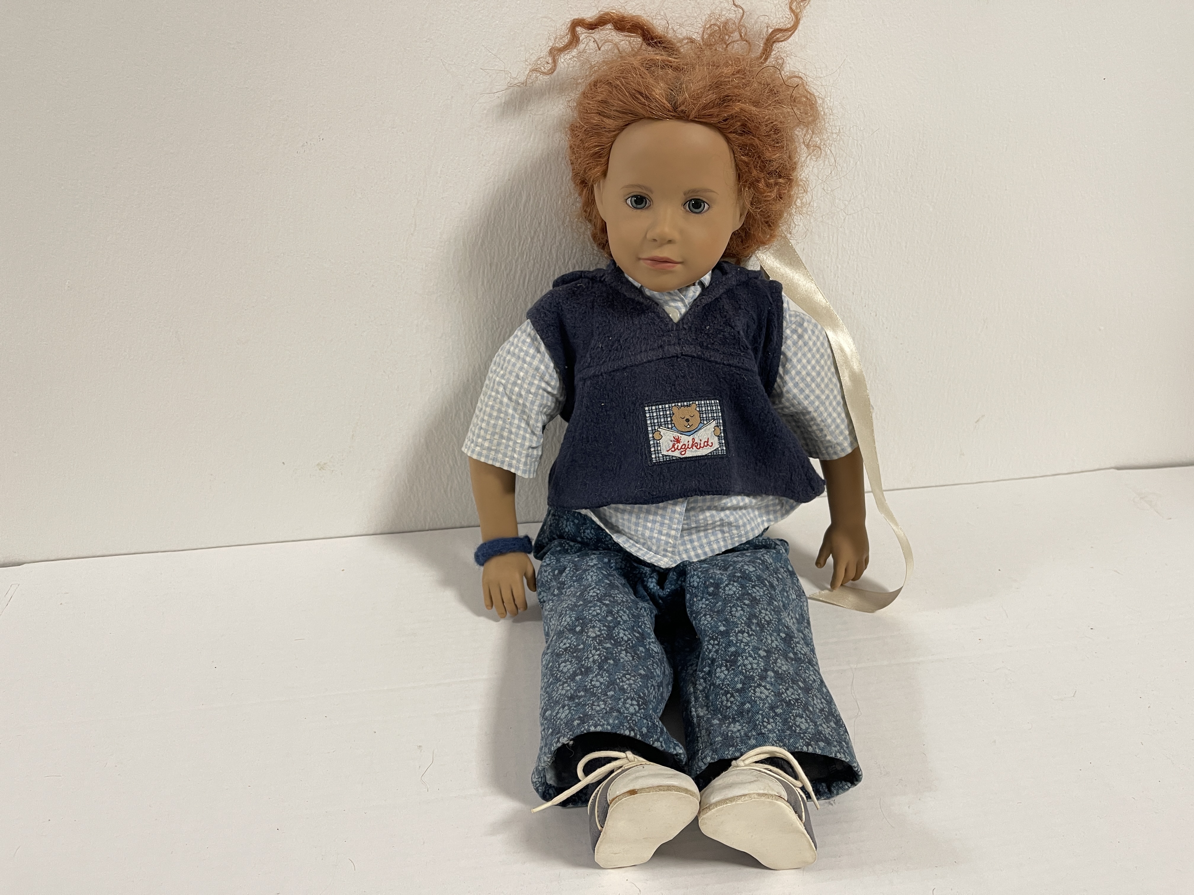 Künstlerpuppe Sigikid Vinyl Puppe 55 cm. Top Zustand