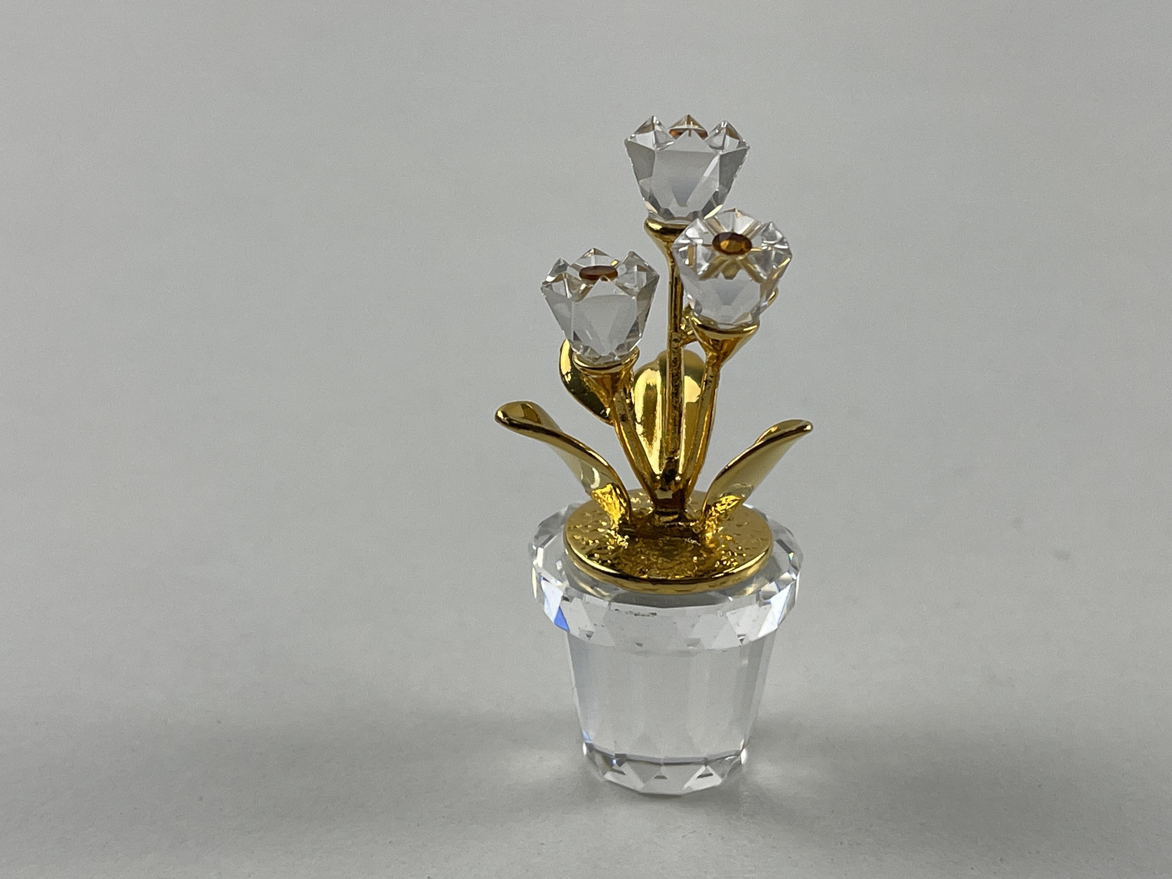 Swarovski Figur 208885 Blumentopf Blume 4,7 cm Top Zustand  