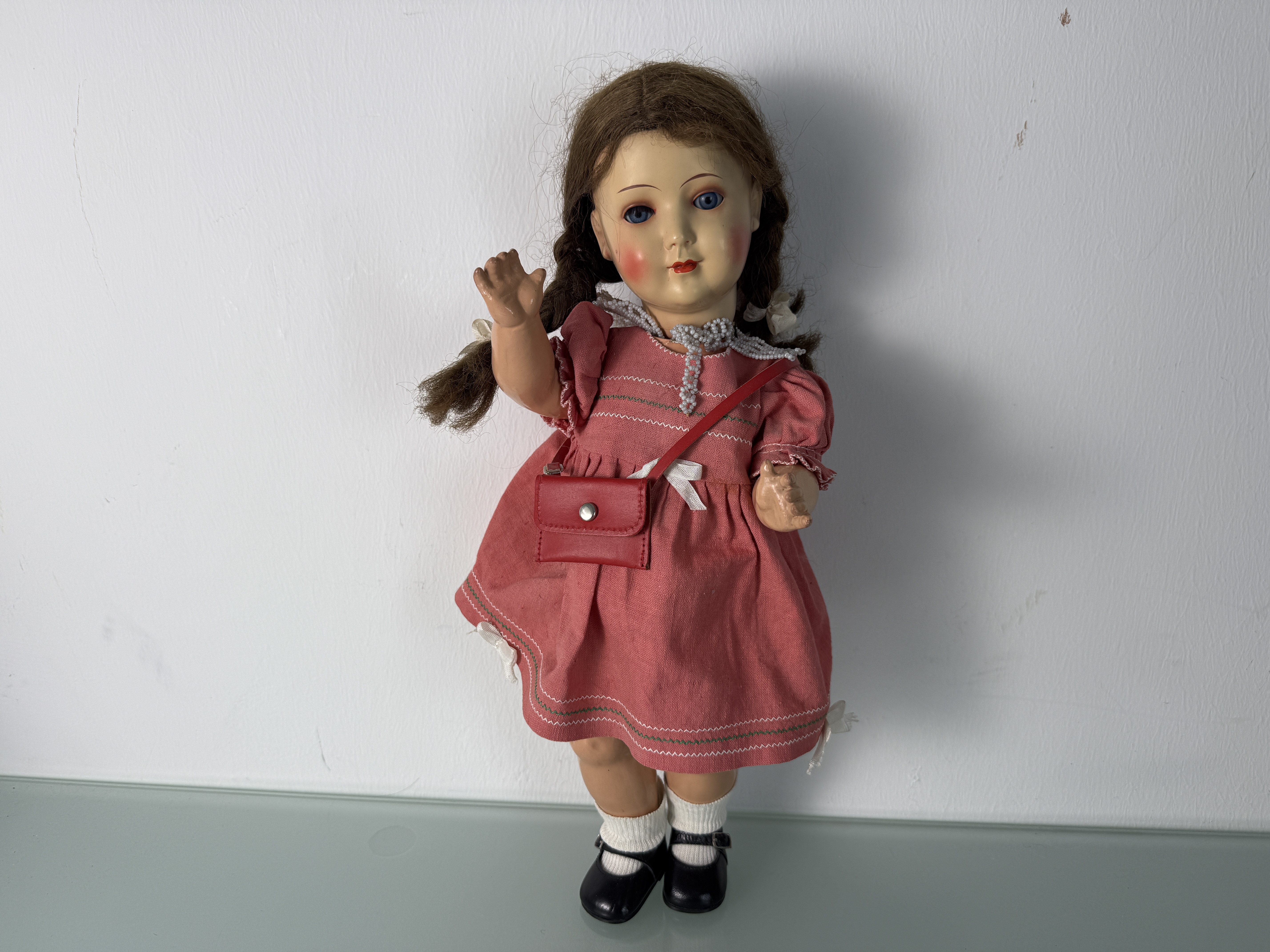Künstlerpuppe Sammler Puppe alte Puppe 44 cm siehe Fotos 