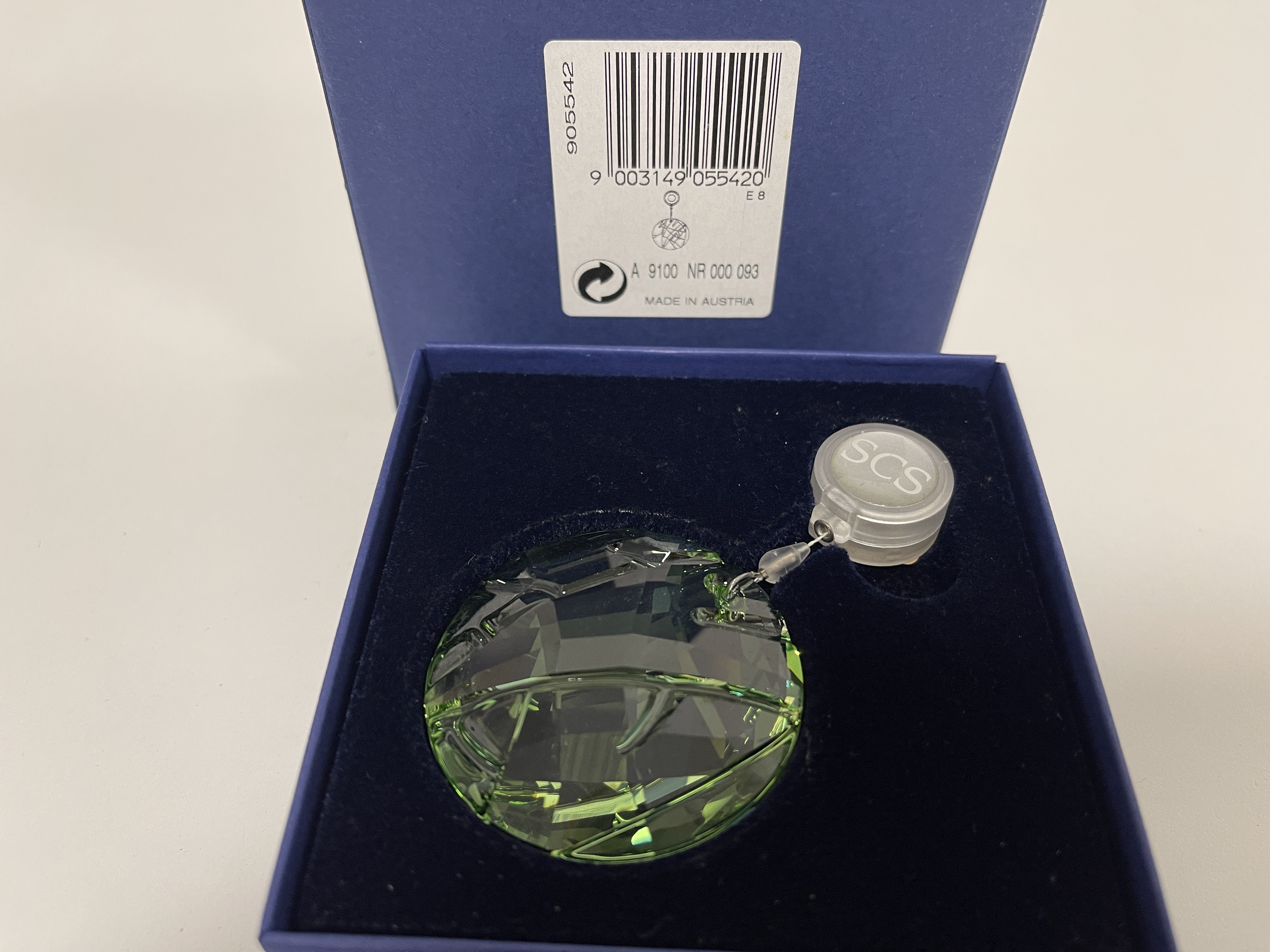 Swarovski Figur Fensterornament grün 5 cm. Mit OVP. Top Zustand 