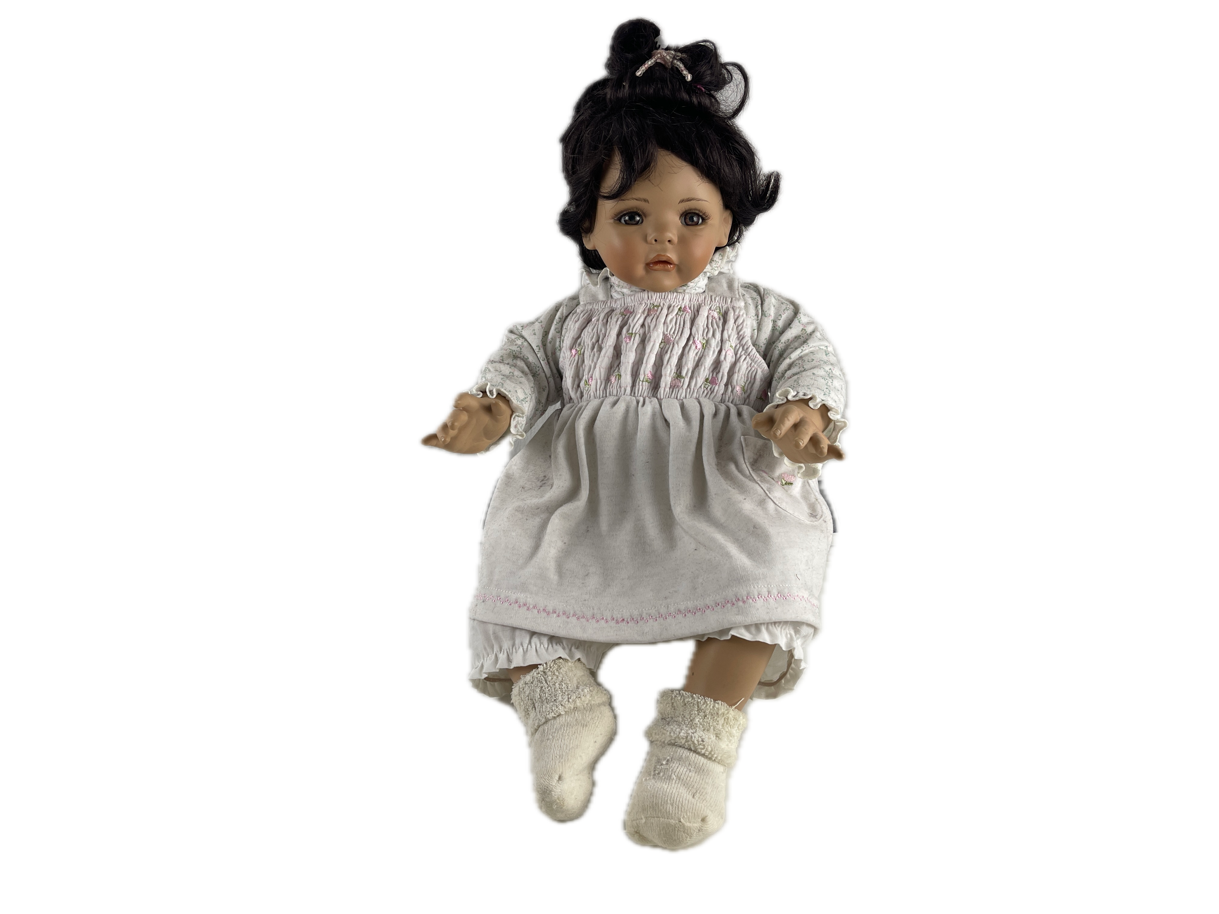 Gaby Jaques Porzellan Künstlerpuppe Puppe 42 cm. Top Zustand 