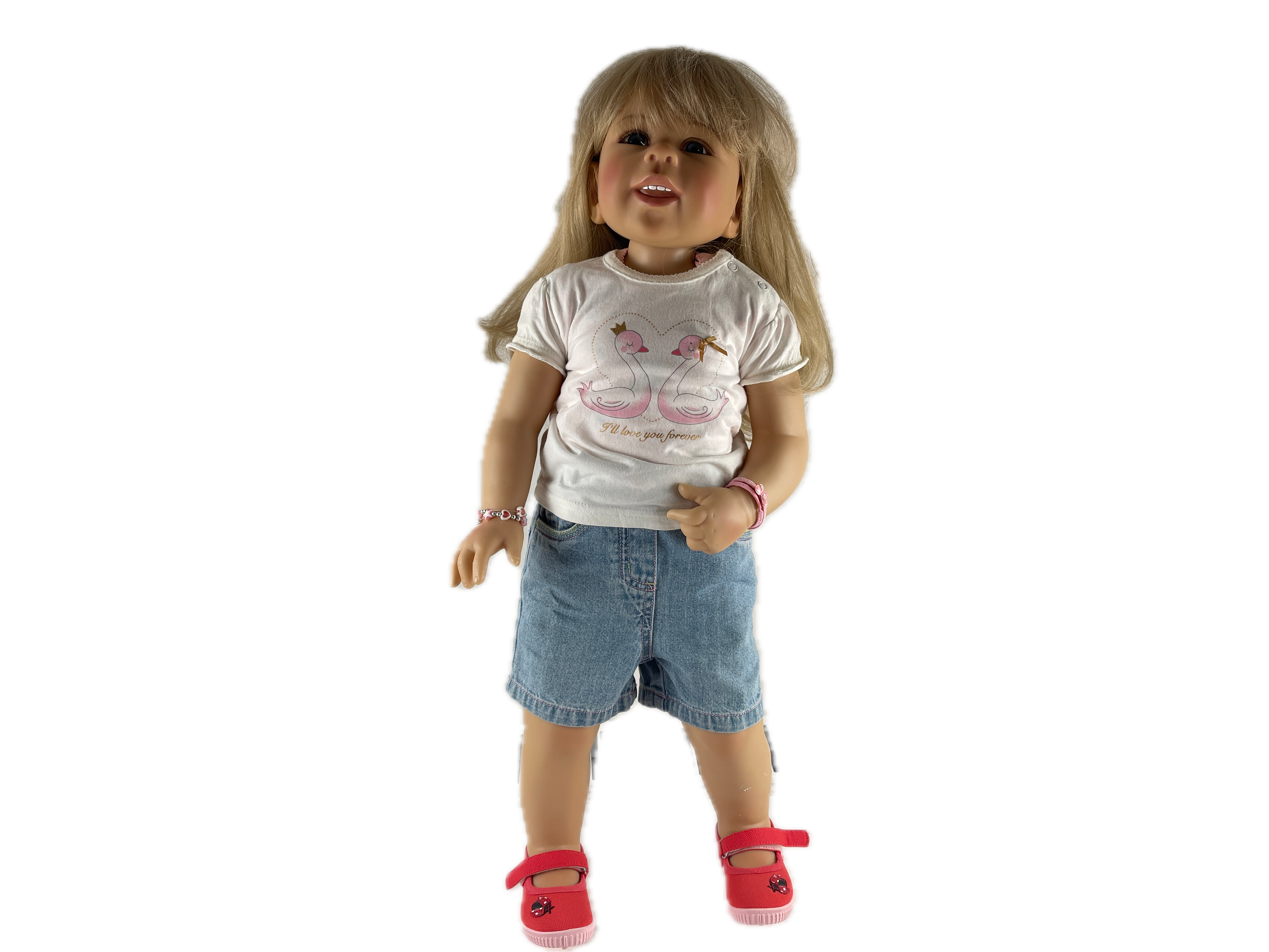 Monika Levenig Künstlerpuppe Vinyl Puppe 70 cm. Top Zustand 