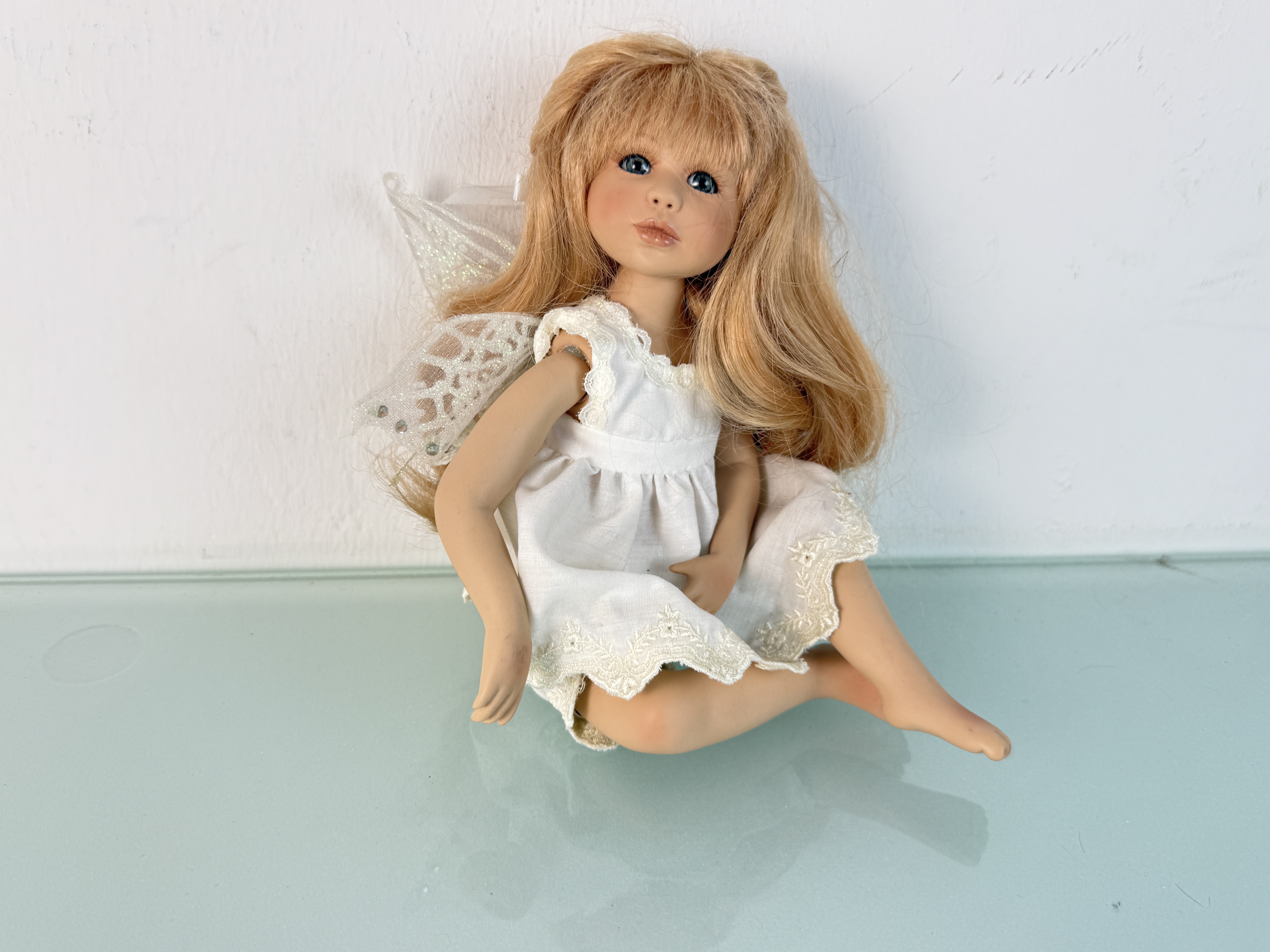 Gabriele Müller Künstlerpuppe Porzellan Puppe 20 cm. Top Zustand. 
