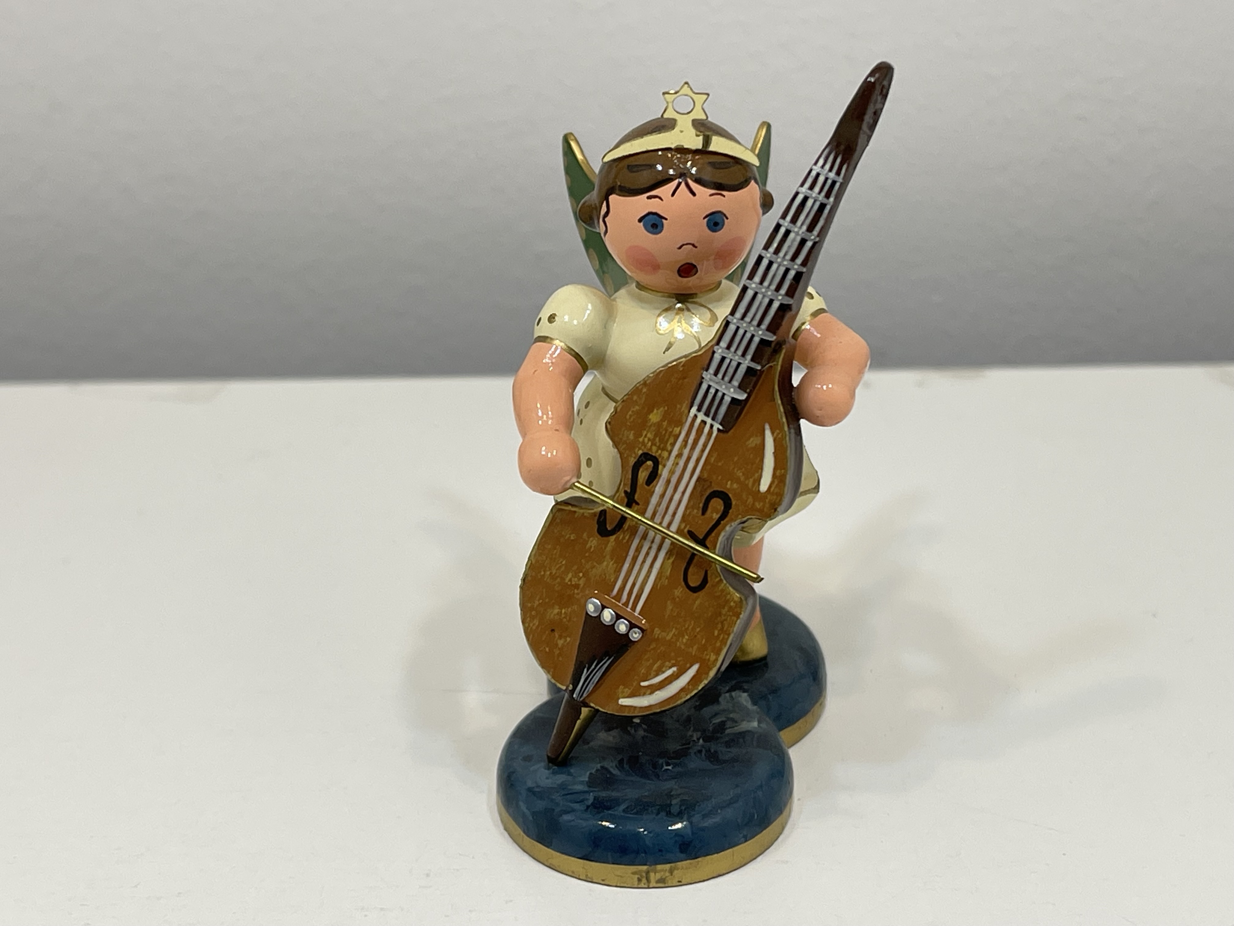 Erzgebirge Sammler Figur Engel Hubrig 7,2 cm. Top Zustand    