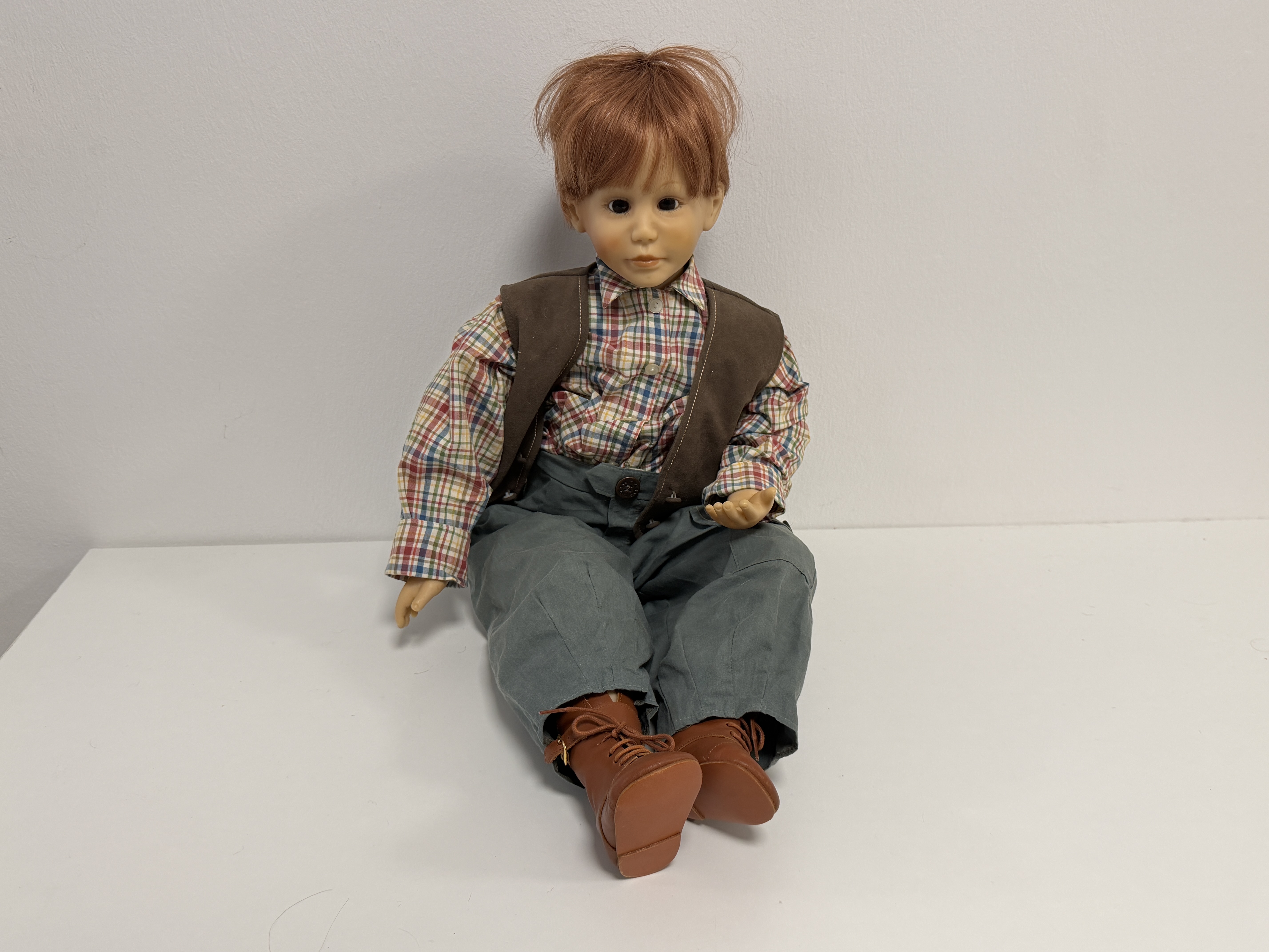 Christine Kleinert Künstlerpuppe Vinyl Puppe 75 cm. Top Zustand   
