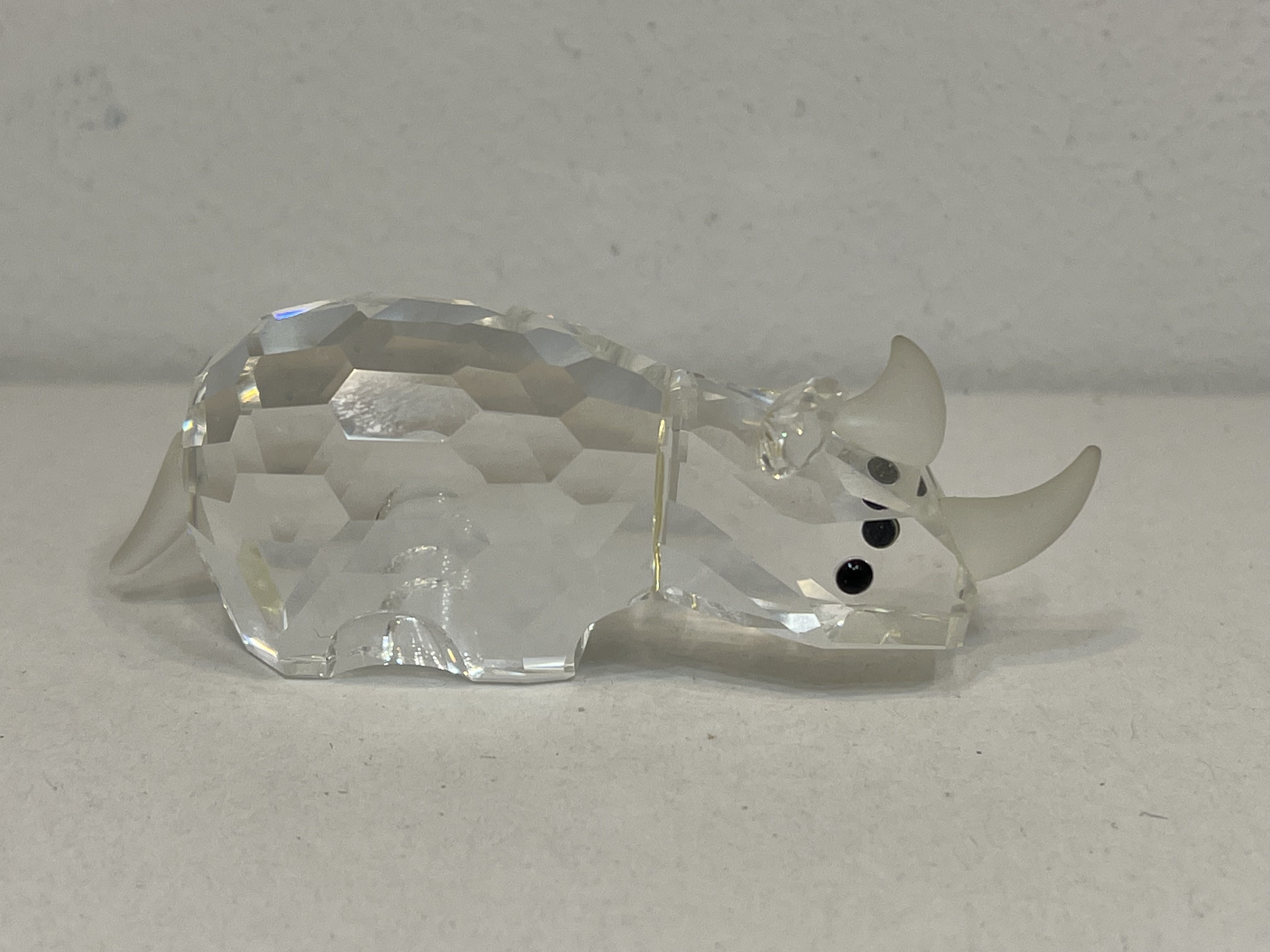 Swarovski Figur 151521 Nashorn 6,3 cm. Top Zustand   