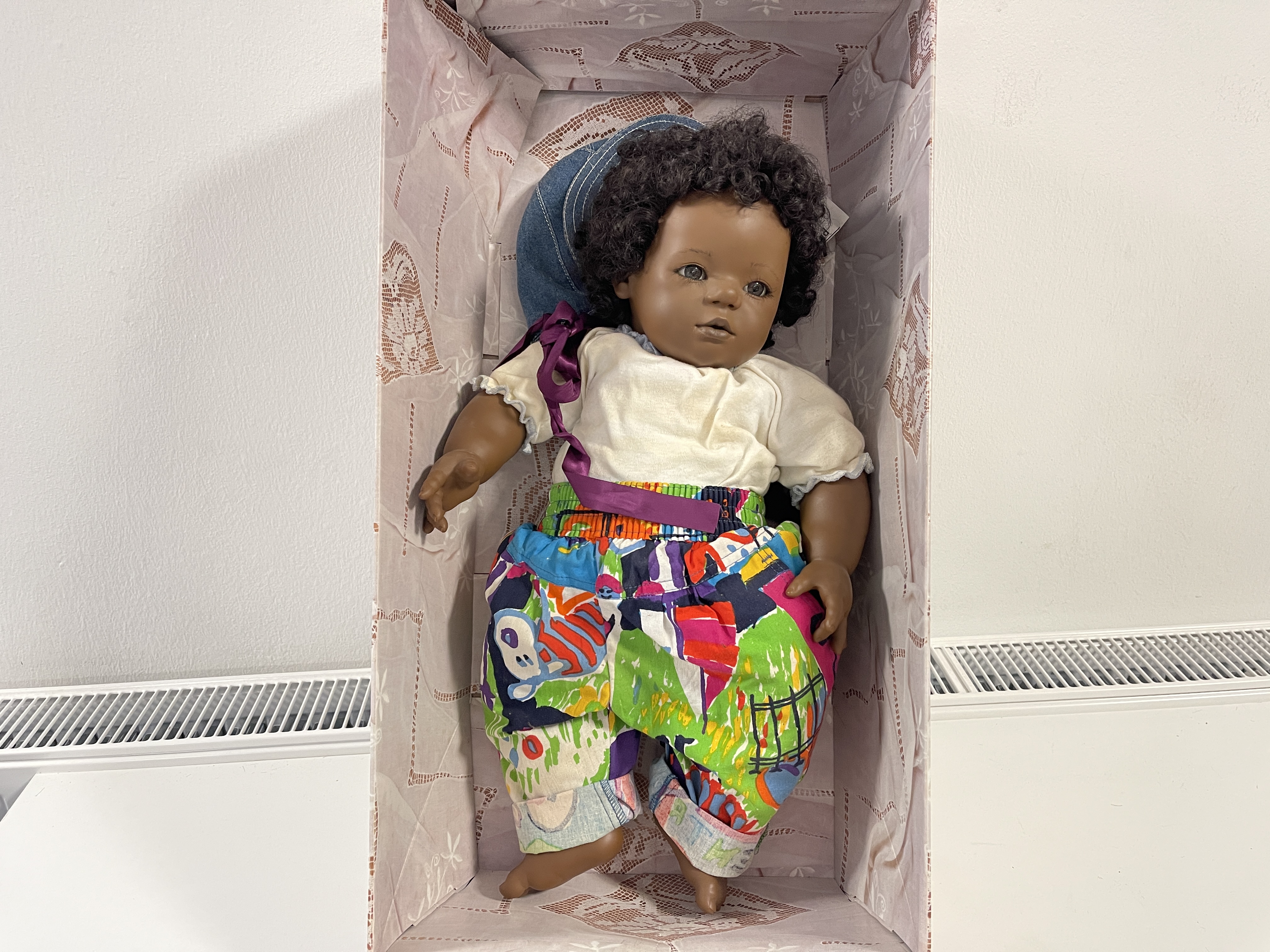 Annette Himstedt Puppe Mo 55 cm. Guter Zustand.   