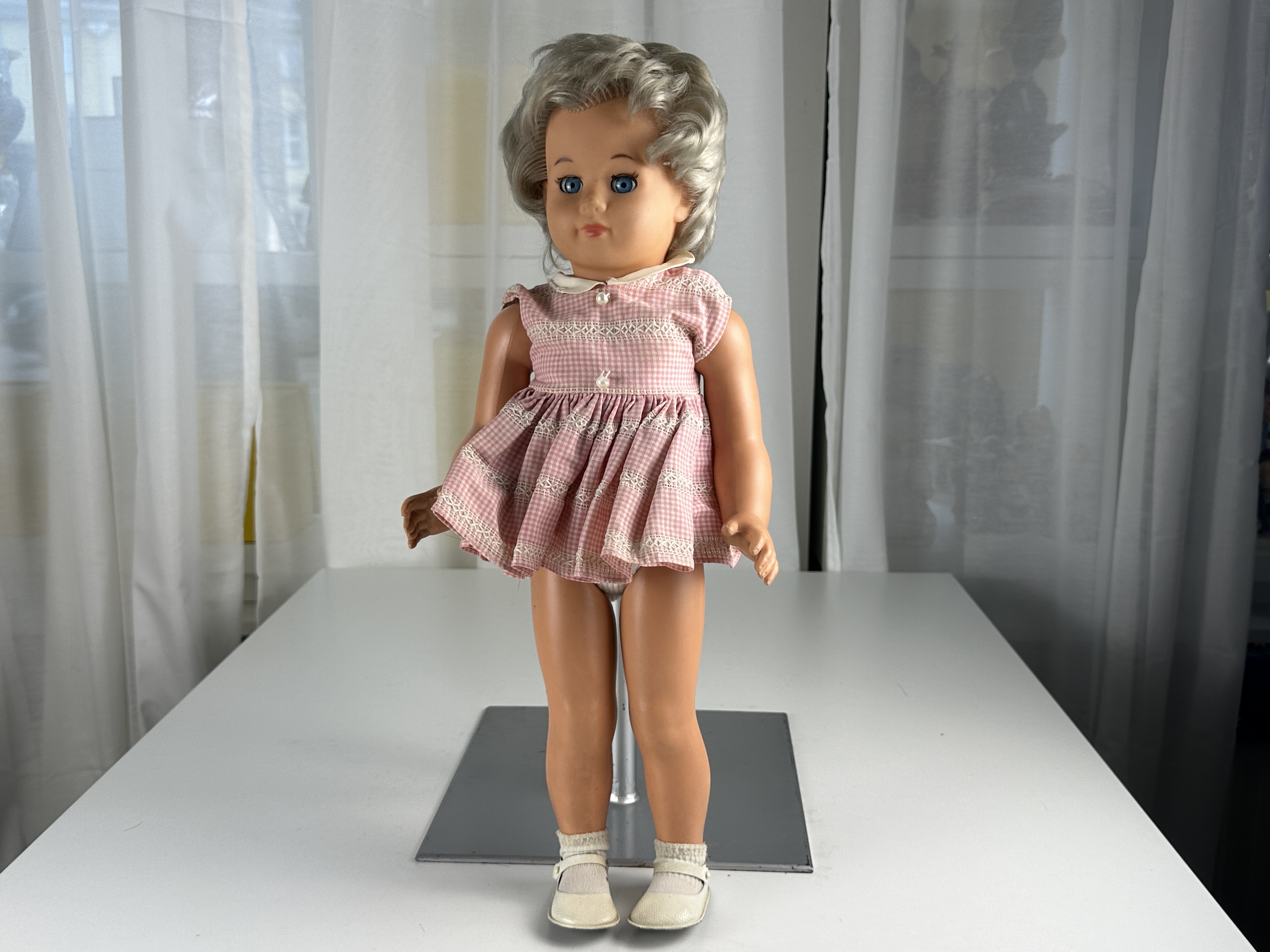 Künstlerpuppe Sammler Zelluloid Puppe 48 cm Zustand siehe Fotos