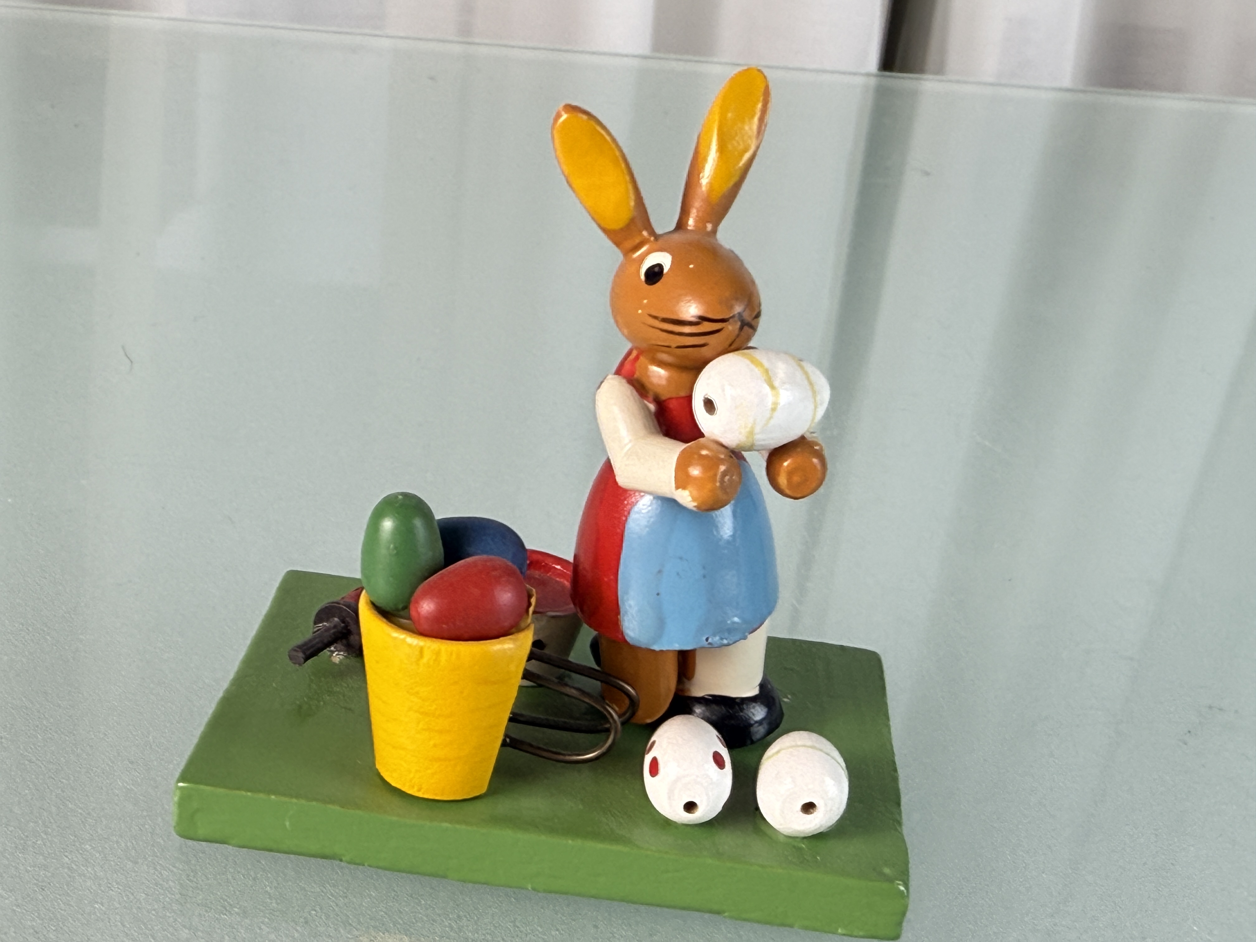 Erzgebirge Figur Hase 7 cm. Top Zustand 