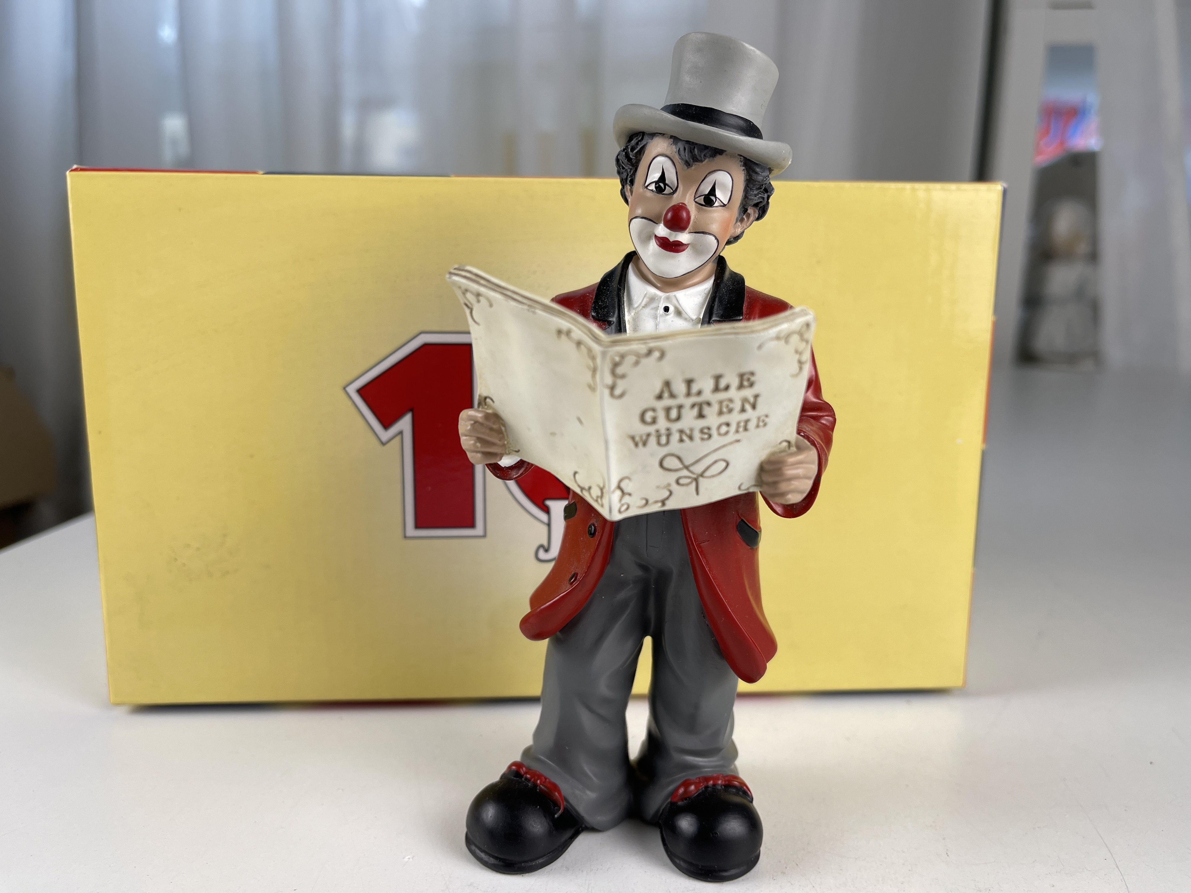 Original Gilde Clown Sammlerfigur Figur 17 cm. Top Zustand