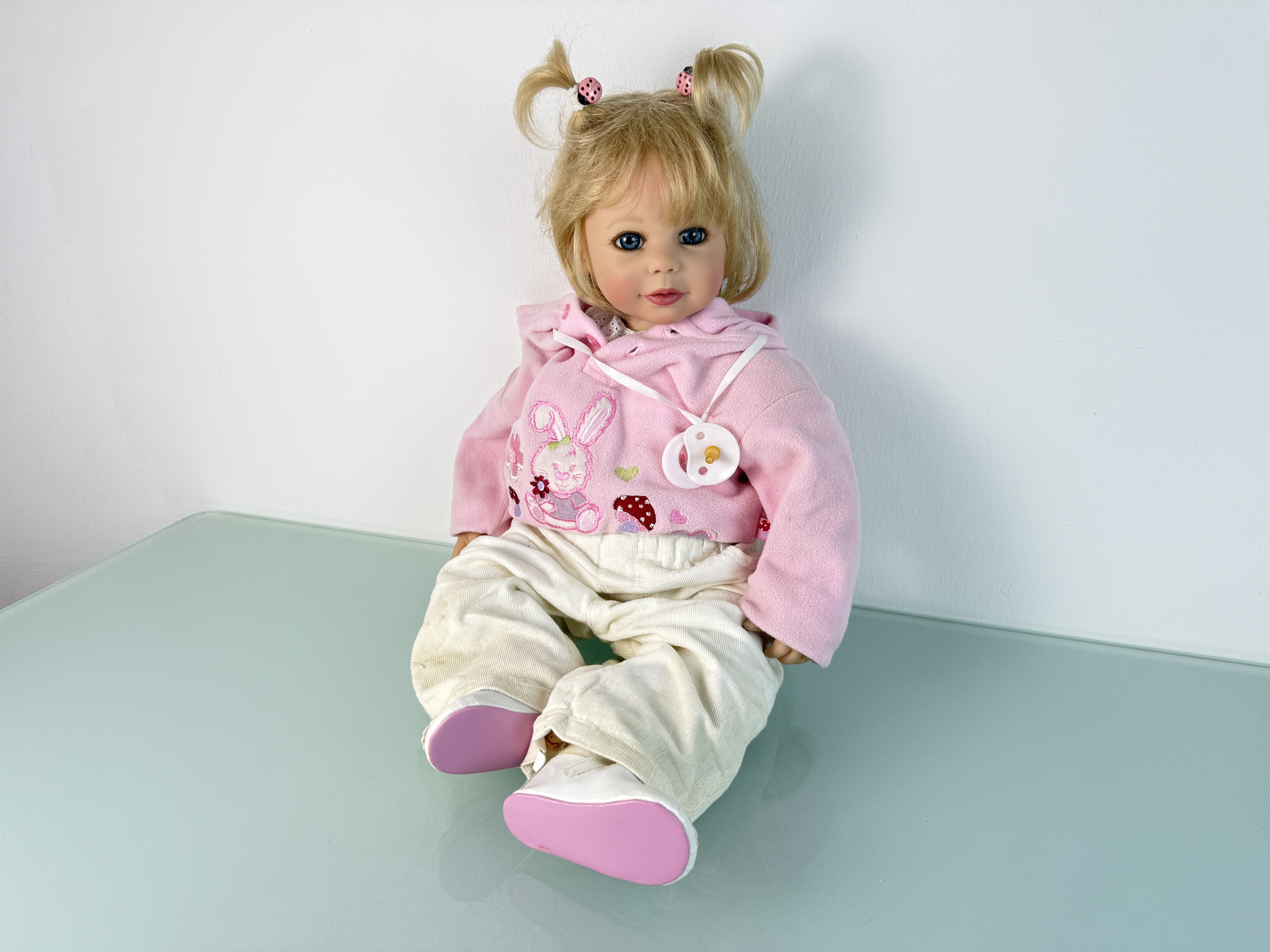 Künstlerpuppe Sammler Doris Stannat Vinyl Puppe 63 cm. Top Zustand