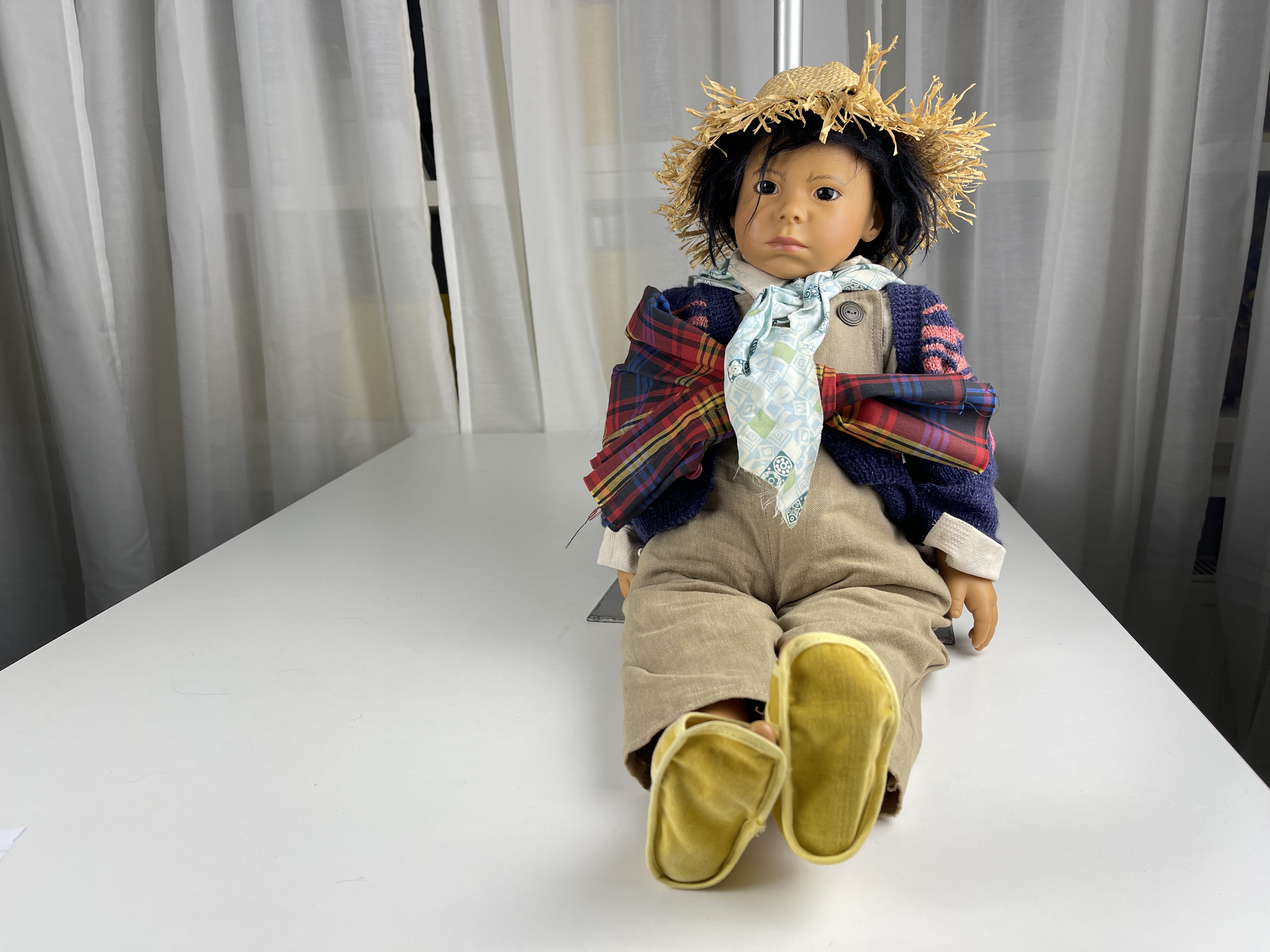 Künstlerpuppe Götz Karin Schmidt Künstlerpuppe Vinyl Puppe 60 cm. Top Zustand 