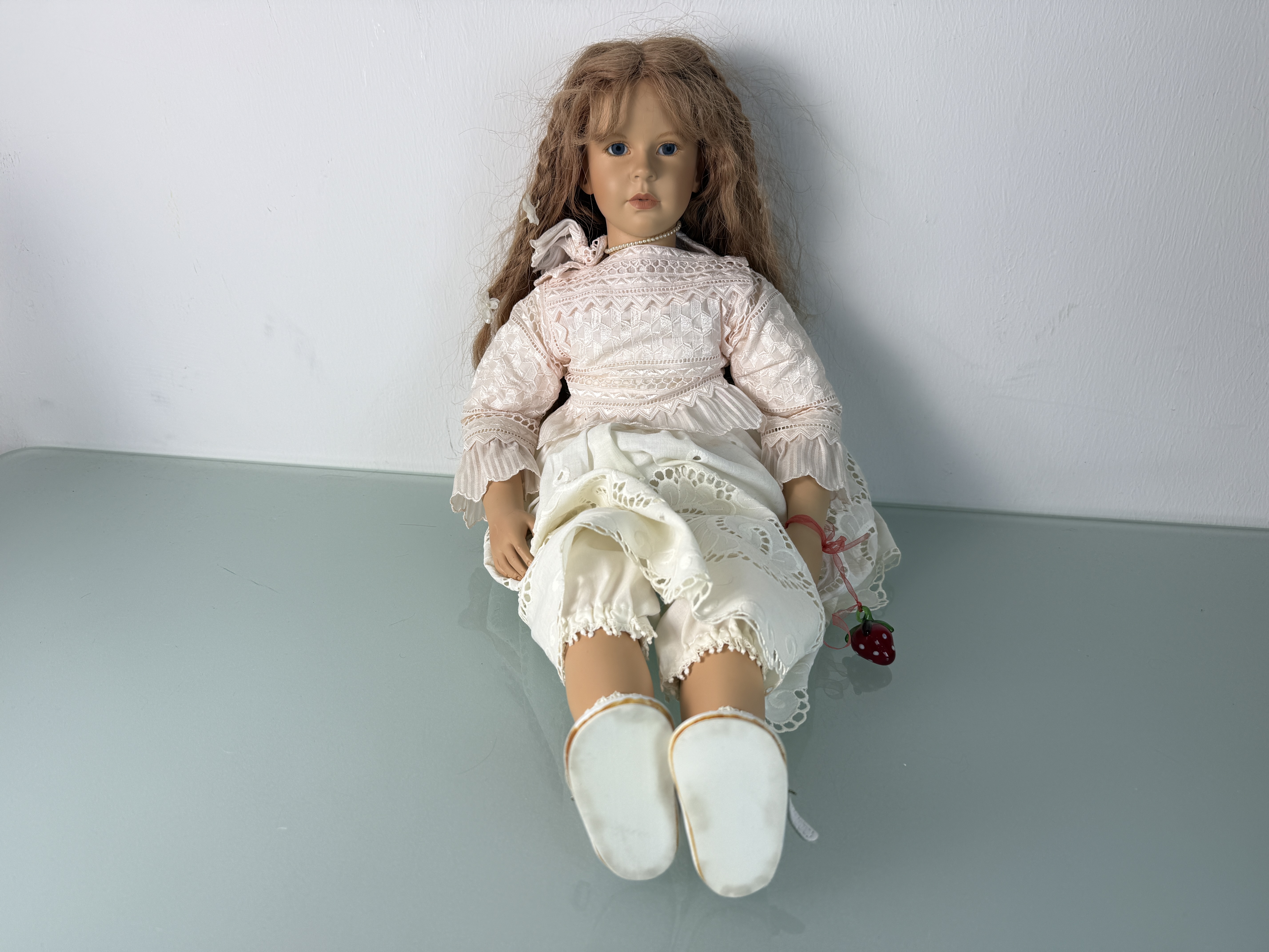 W.P.M Vera Scholz Künstlerpuppe Vinyl Puppe 58 cm. Top Zustand   