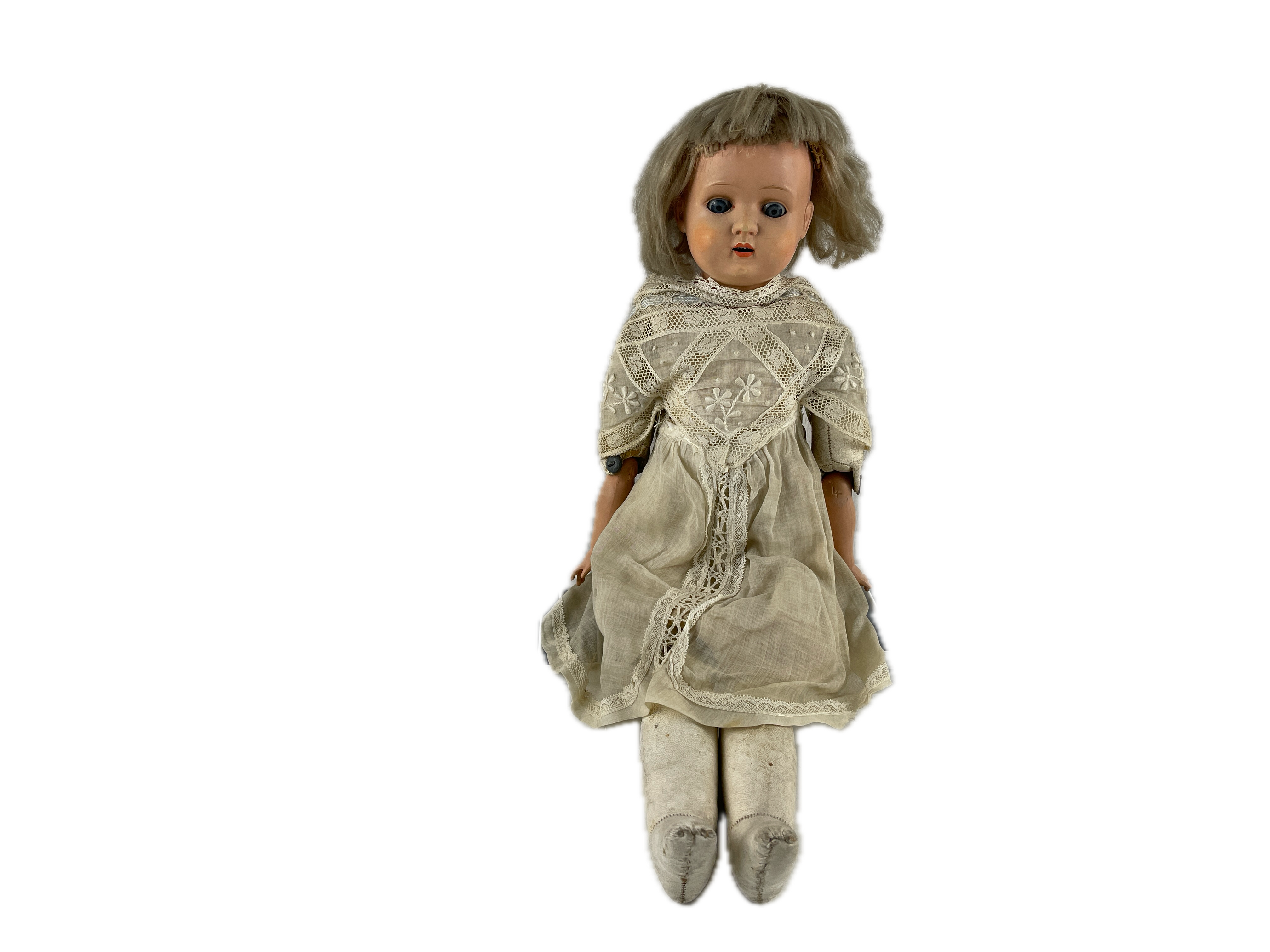 Künstlerpuppe Alte Zelluloid Puppe 44 cm Zustand Siehe Fotos   