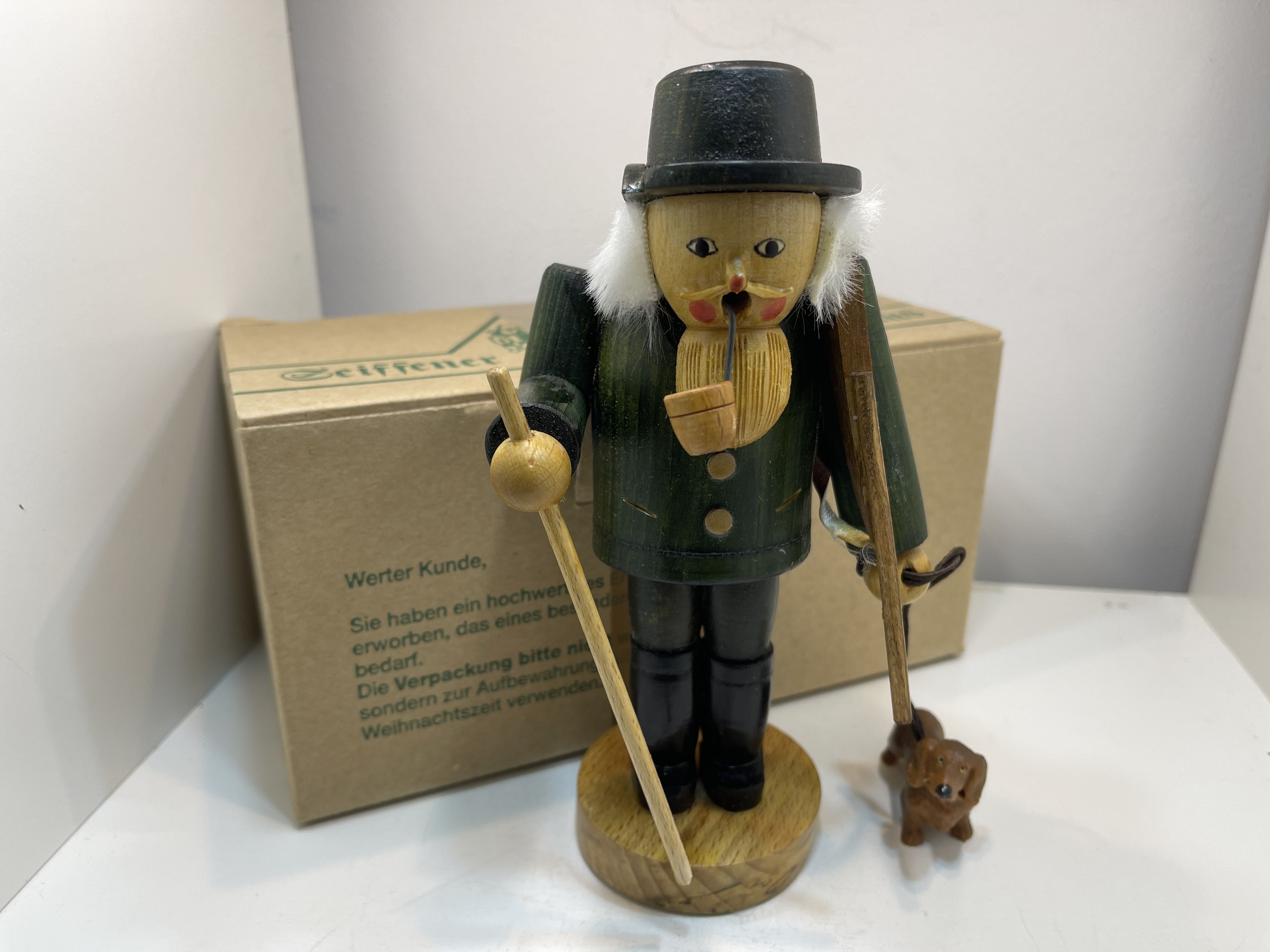 Erzgebirge Figur Räuchermännchen 19 cm. Top Zustand   