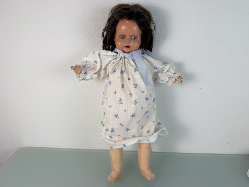Künstlerpuppe Alte Sammler Puppe 60 cm Zustand Siehe Foto   