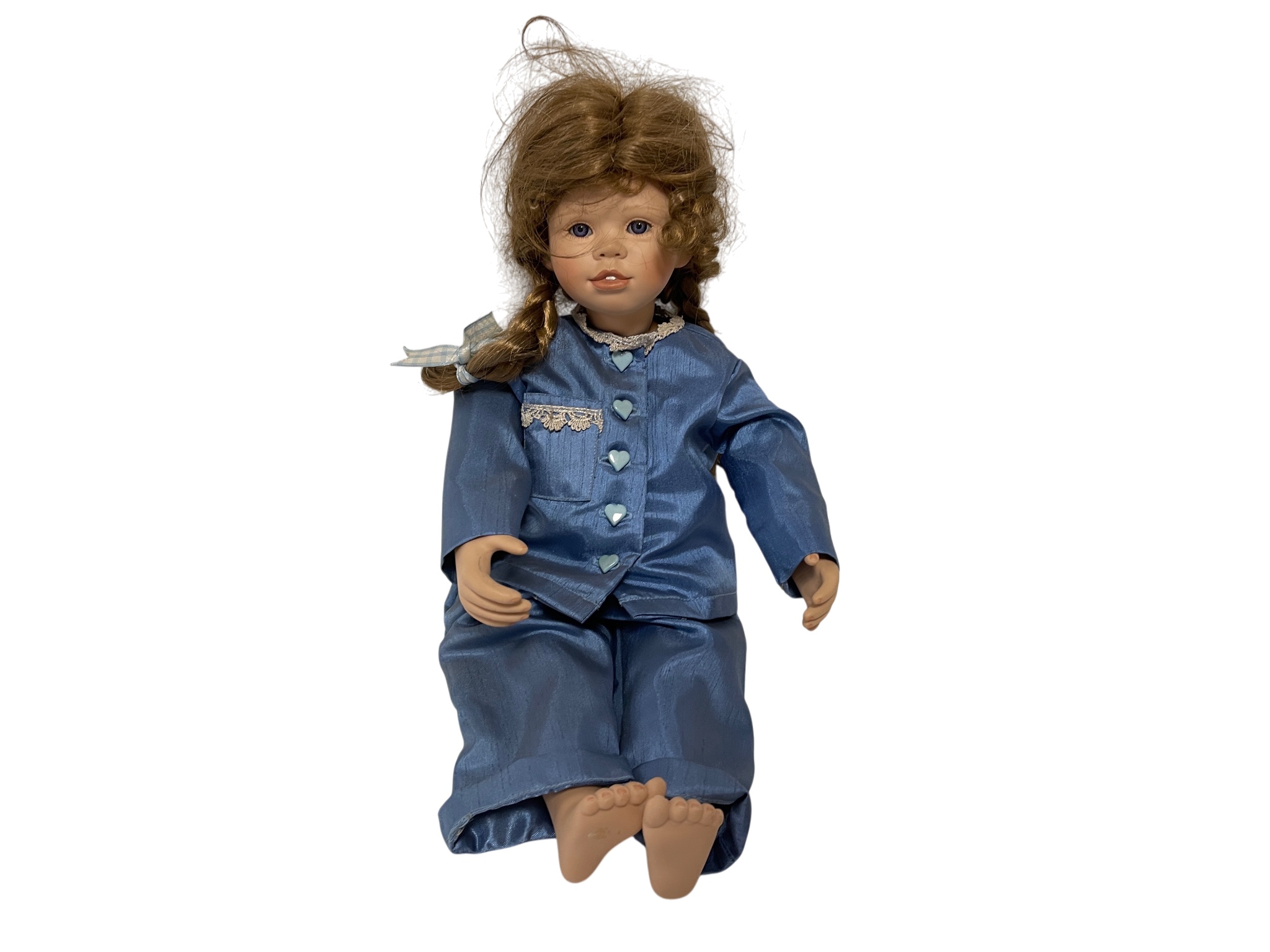 Christine Orange  Porzellan Künstlerpuppe Puppe 40 cm. Top Zustand  