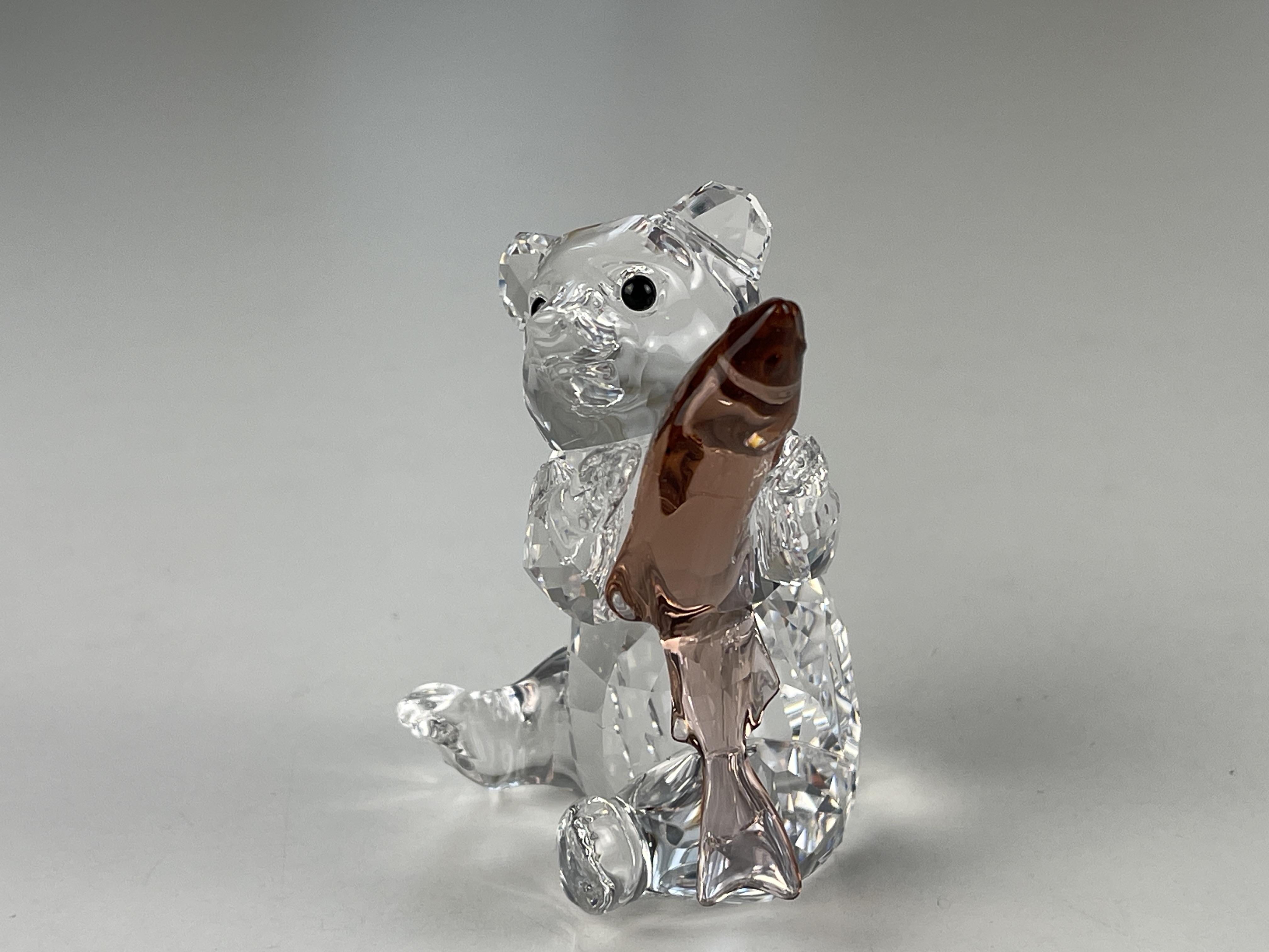 Swarovski Figur 5698504 Encounters Bär mit Fisch 6,5 cm. Top Zustand 