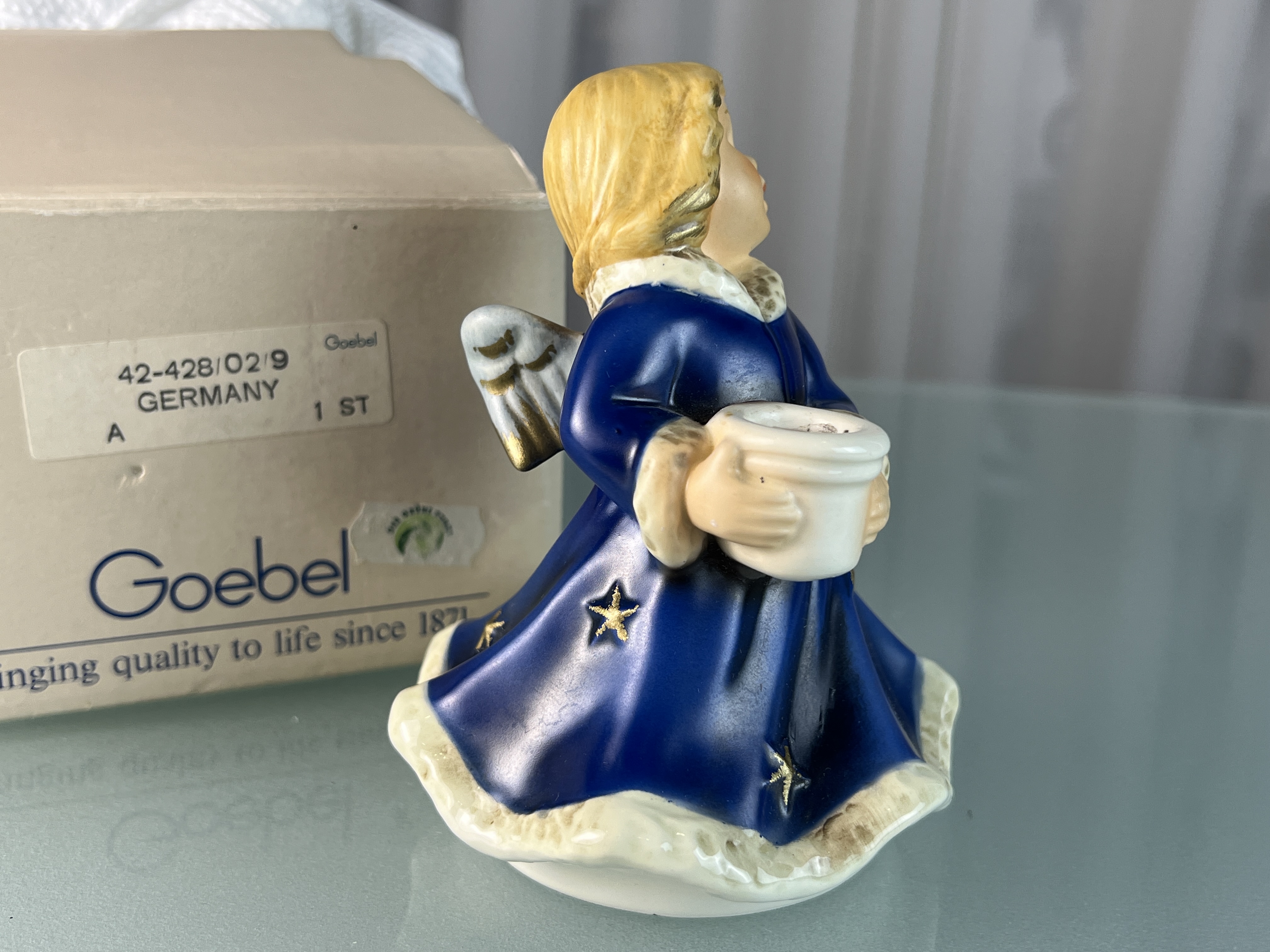 Goebel Figur Kerzenständer Engel 8 cm. 1 Wahl. Top Zustand 