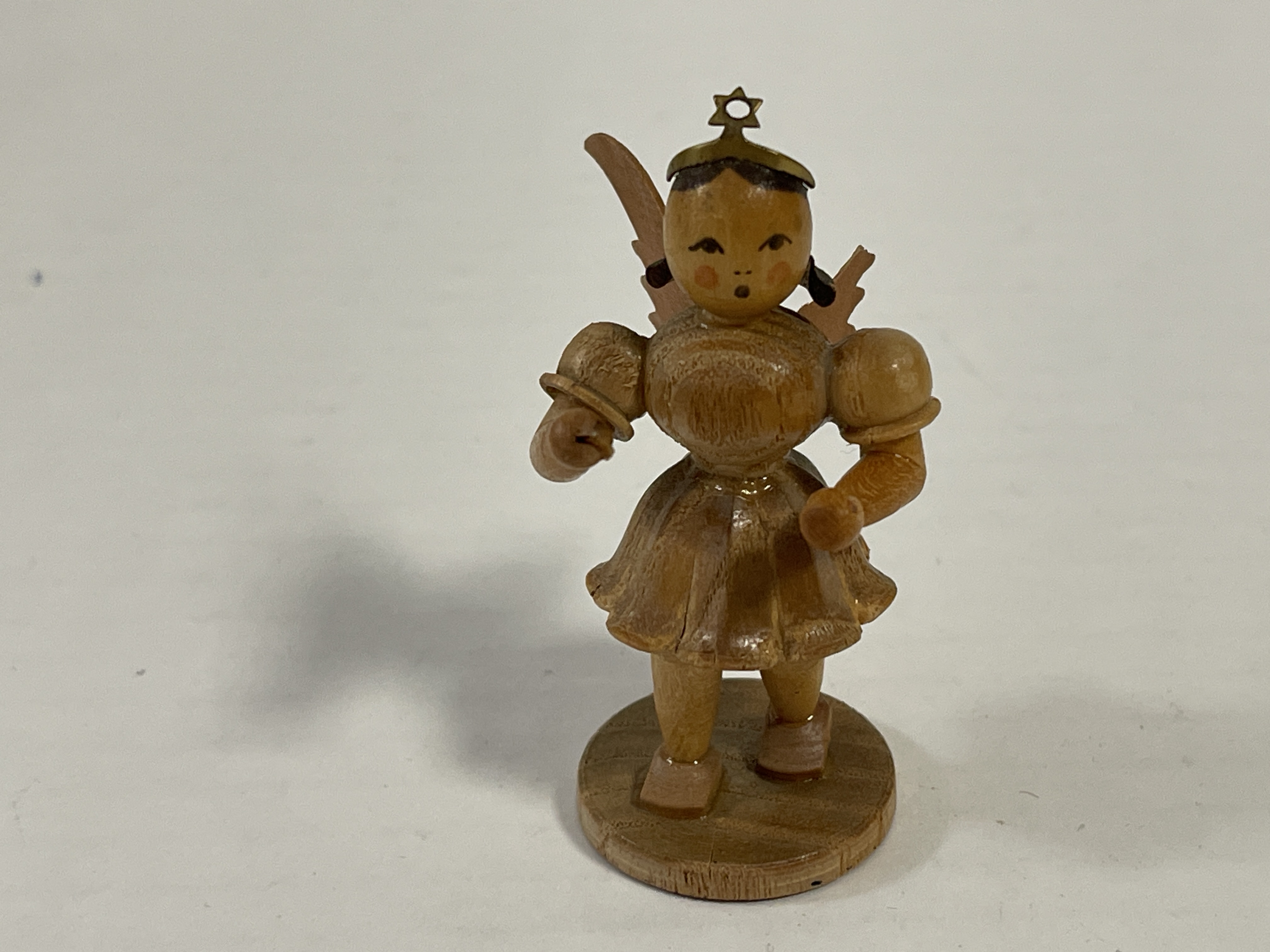 Erzgebirge Blank Figur Engel 6,5 cm.   Zustand siehe Fotos       