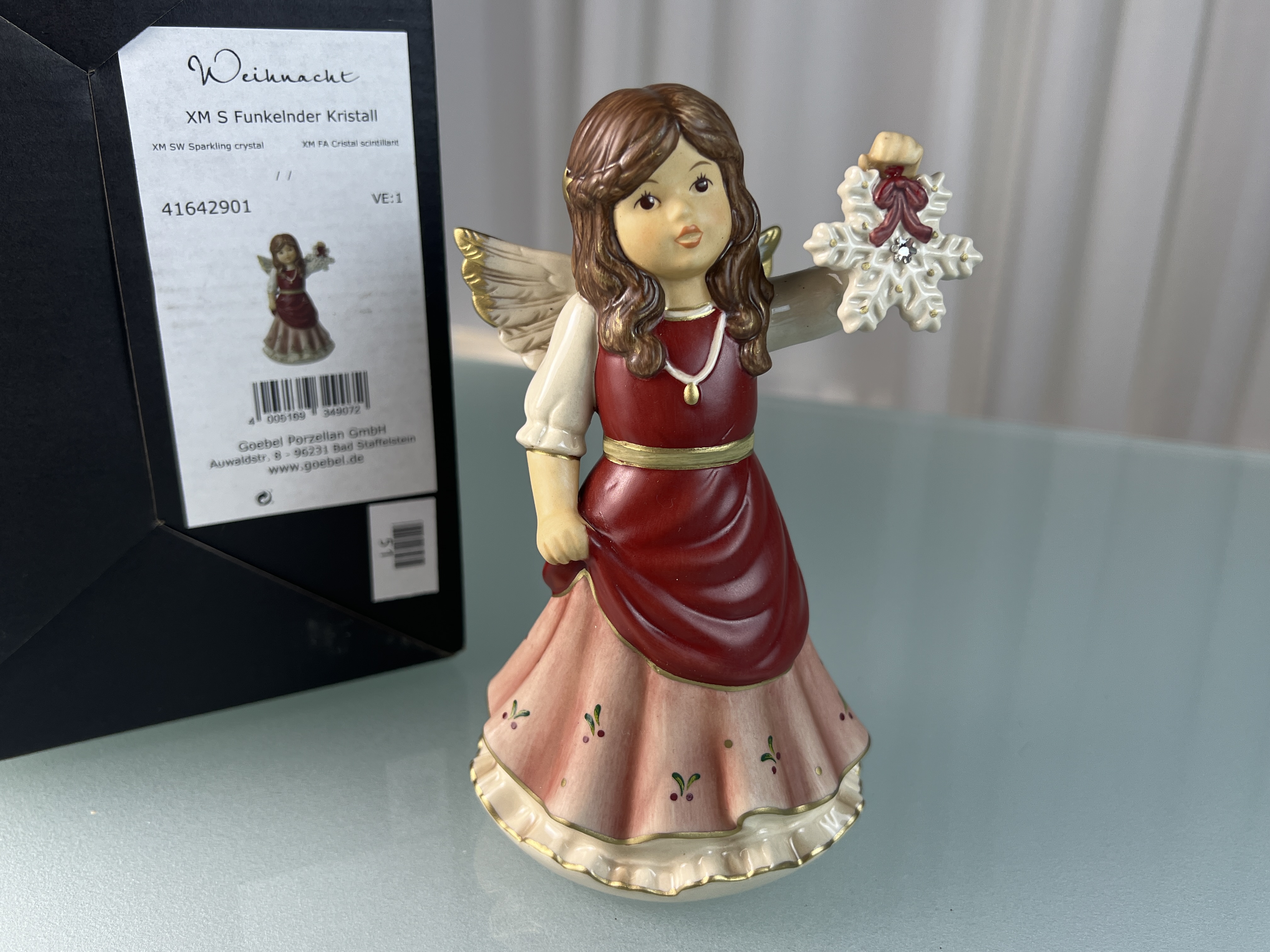 Goebel Figur Engel funkelnder Kristall 15 cm. 1 Wahl. Top Zustand  