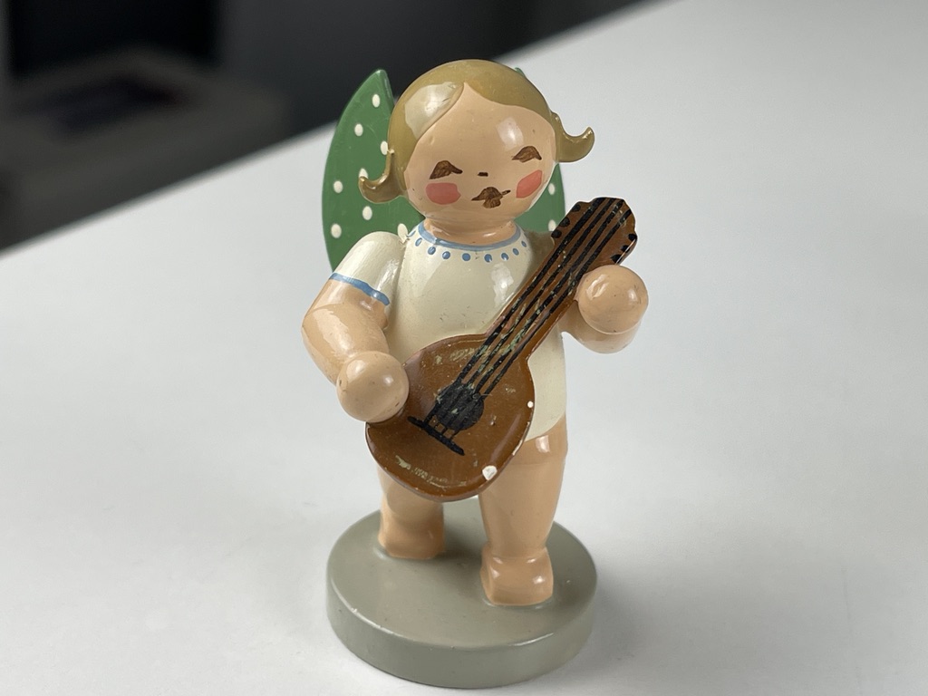 Erzgebirge Wendt und Kühn Figur Engel 6 cm. Zustand siehe Fotos