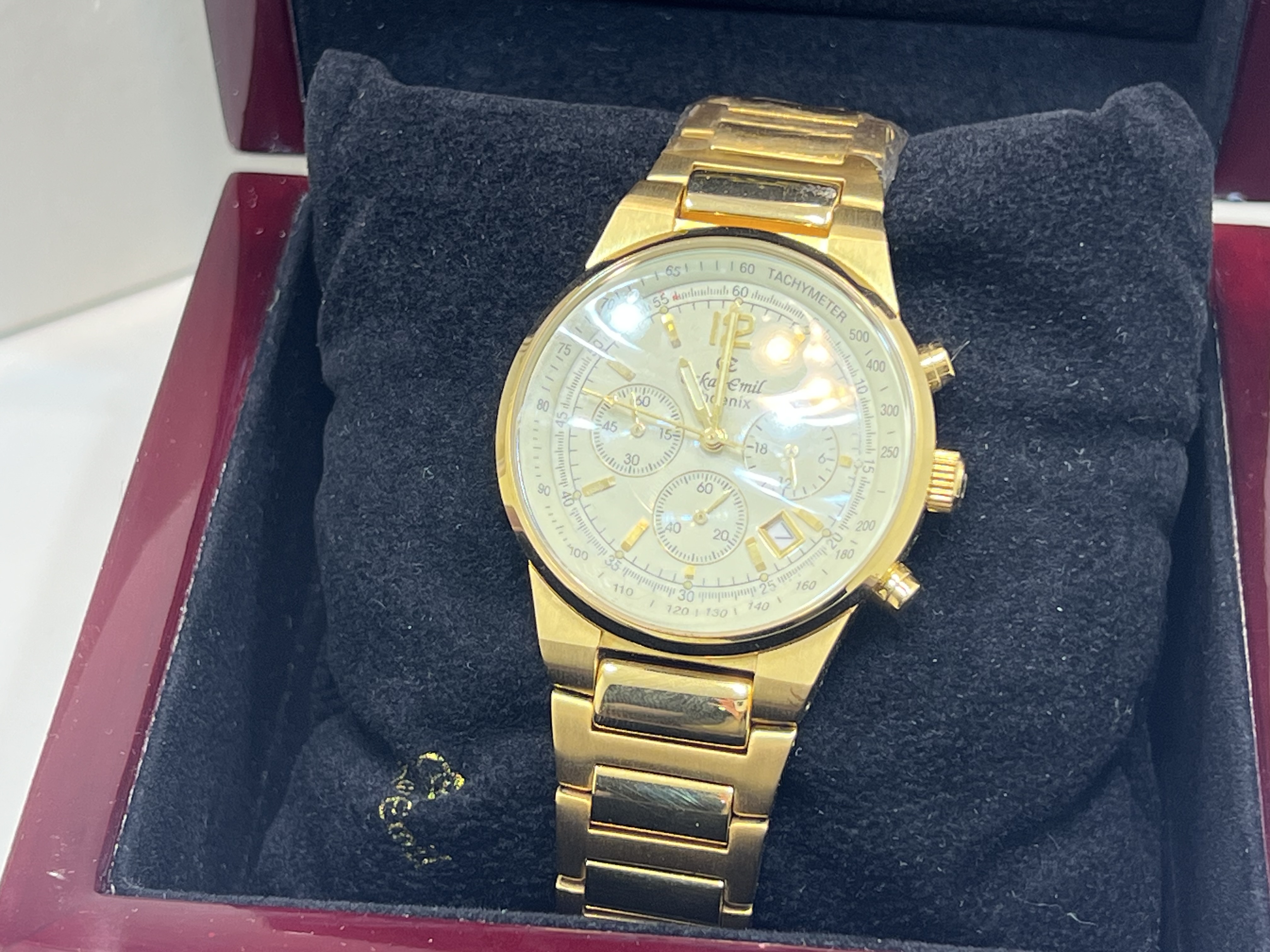 Oskar Emil Analog Chronograph Uhr Guter Zustand