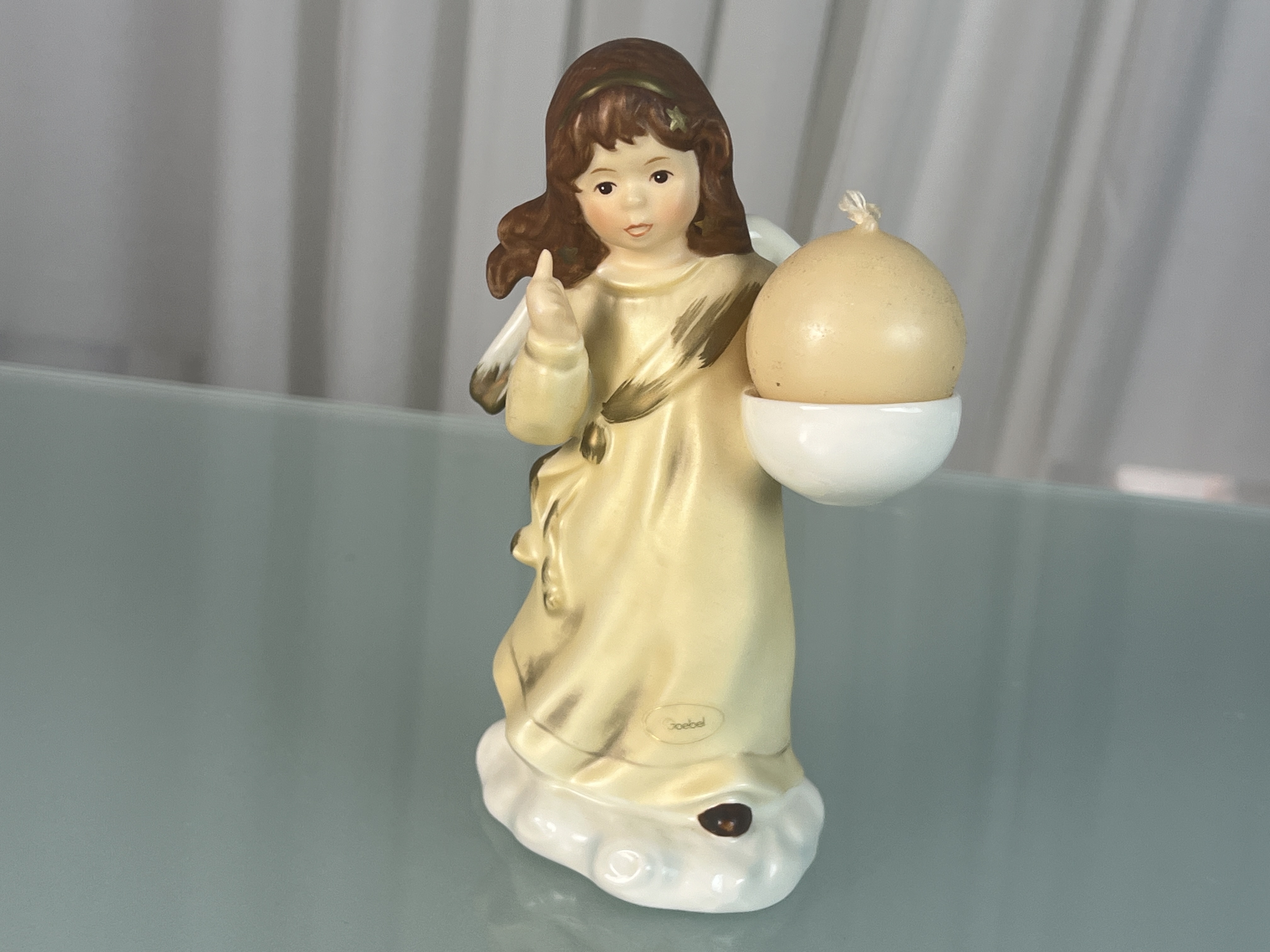 Goebel Figur Sammlerfigur Kerzenständer Engel 16,5 cm. Top Zustand