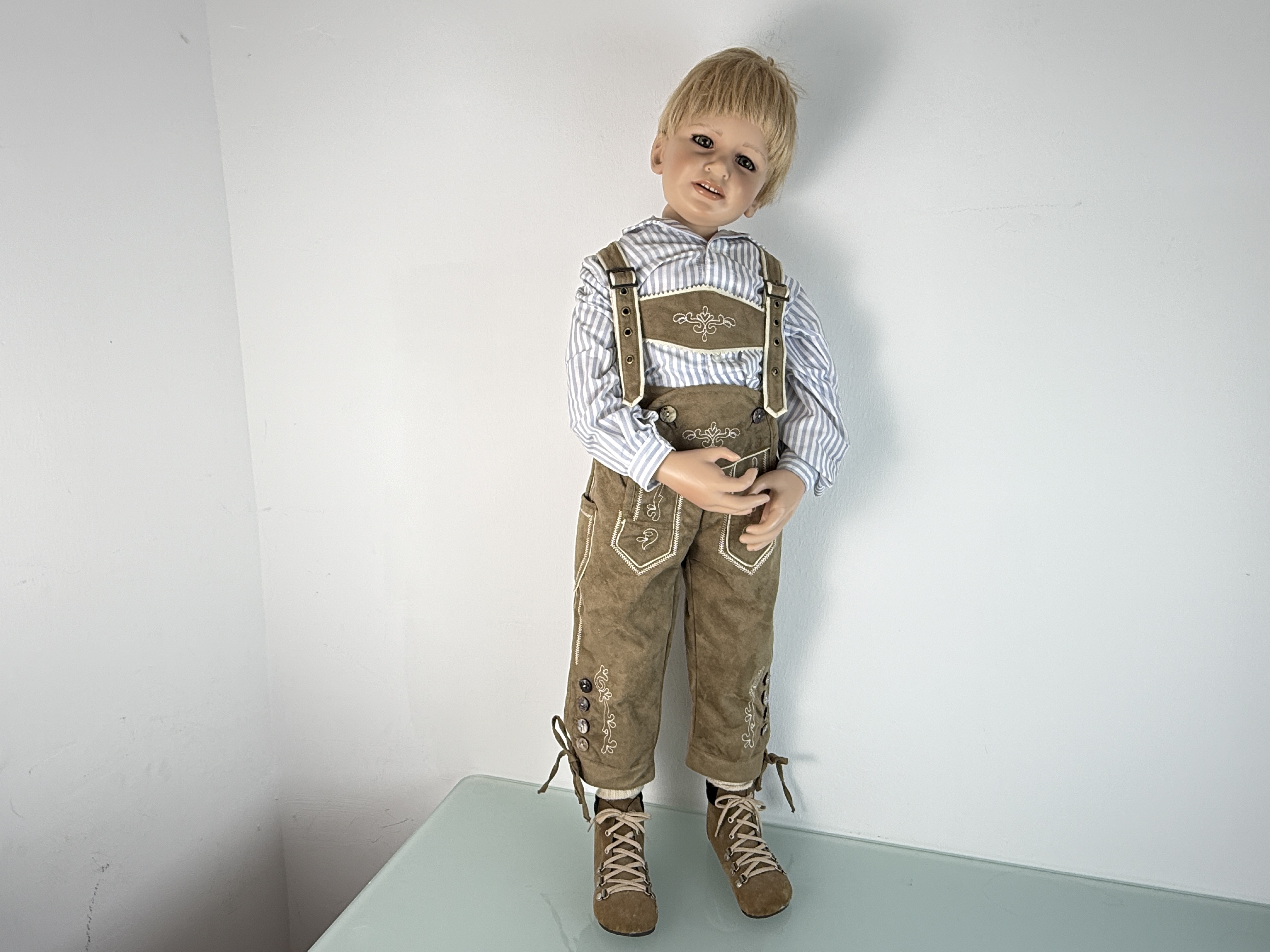 Künstlerpuppe Susan Lippl Vinyl Puppe 100 cm. Top Zustand 