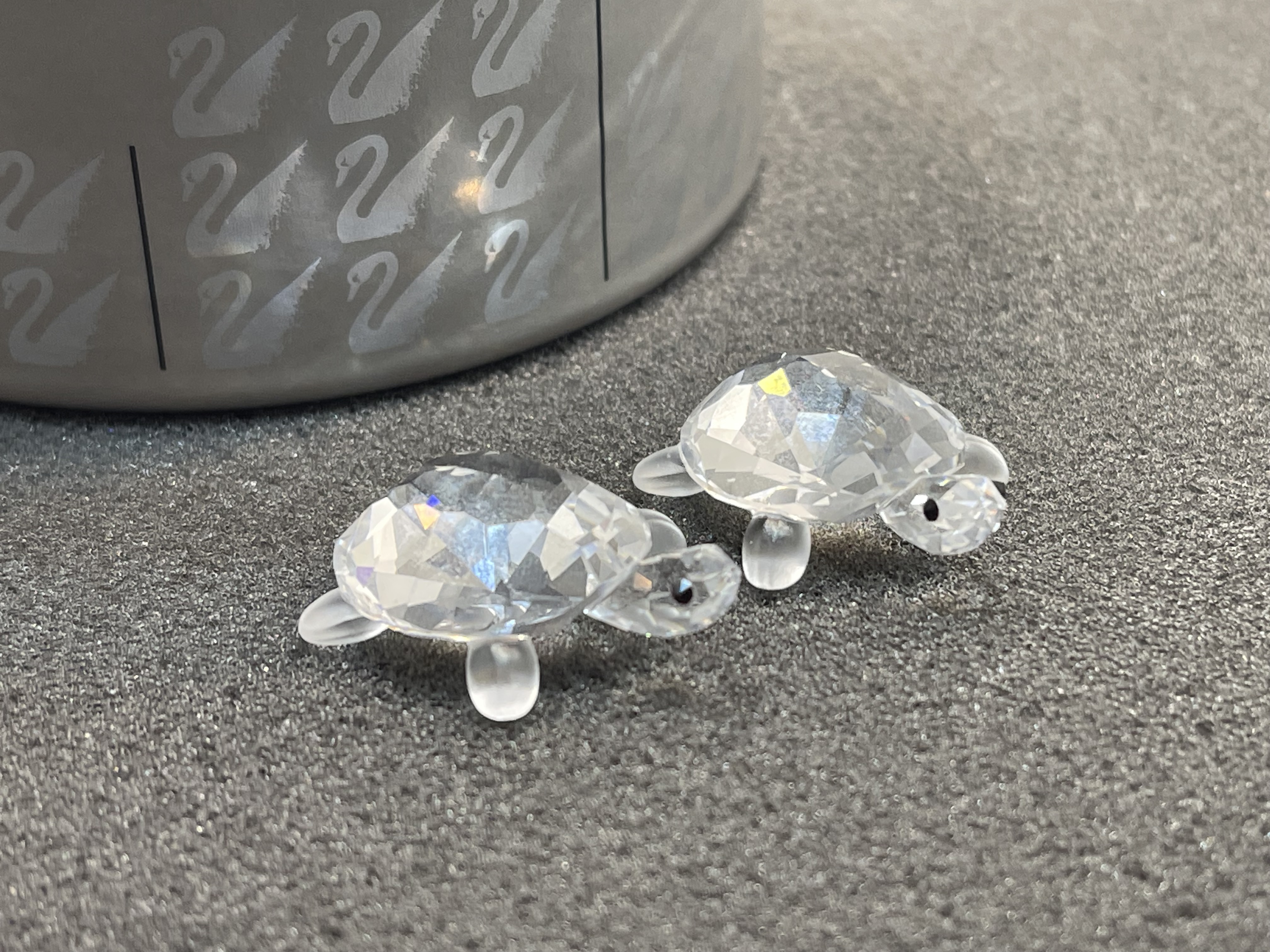 Swarovski 220960 Figur 2 Schildkröten je 2,6 cm. Ovp & Zertifikat.   