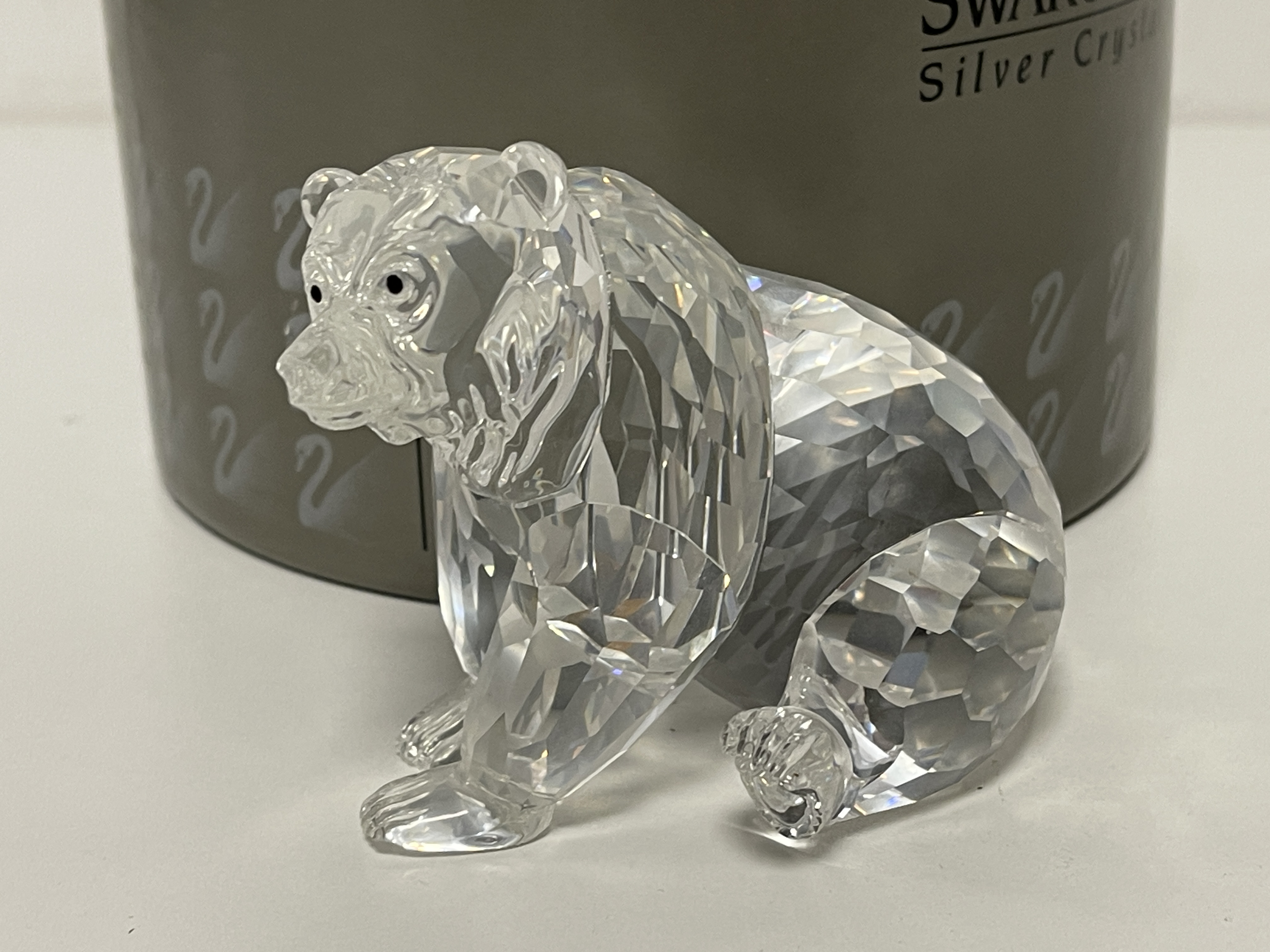 Swarovski Figur 243880 Grizzlybär Bär sitzend 9 cm Ovp & Zertifikat. Top Zustand 