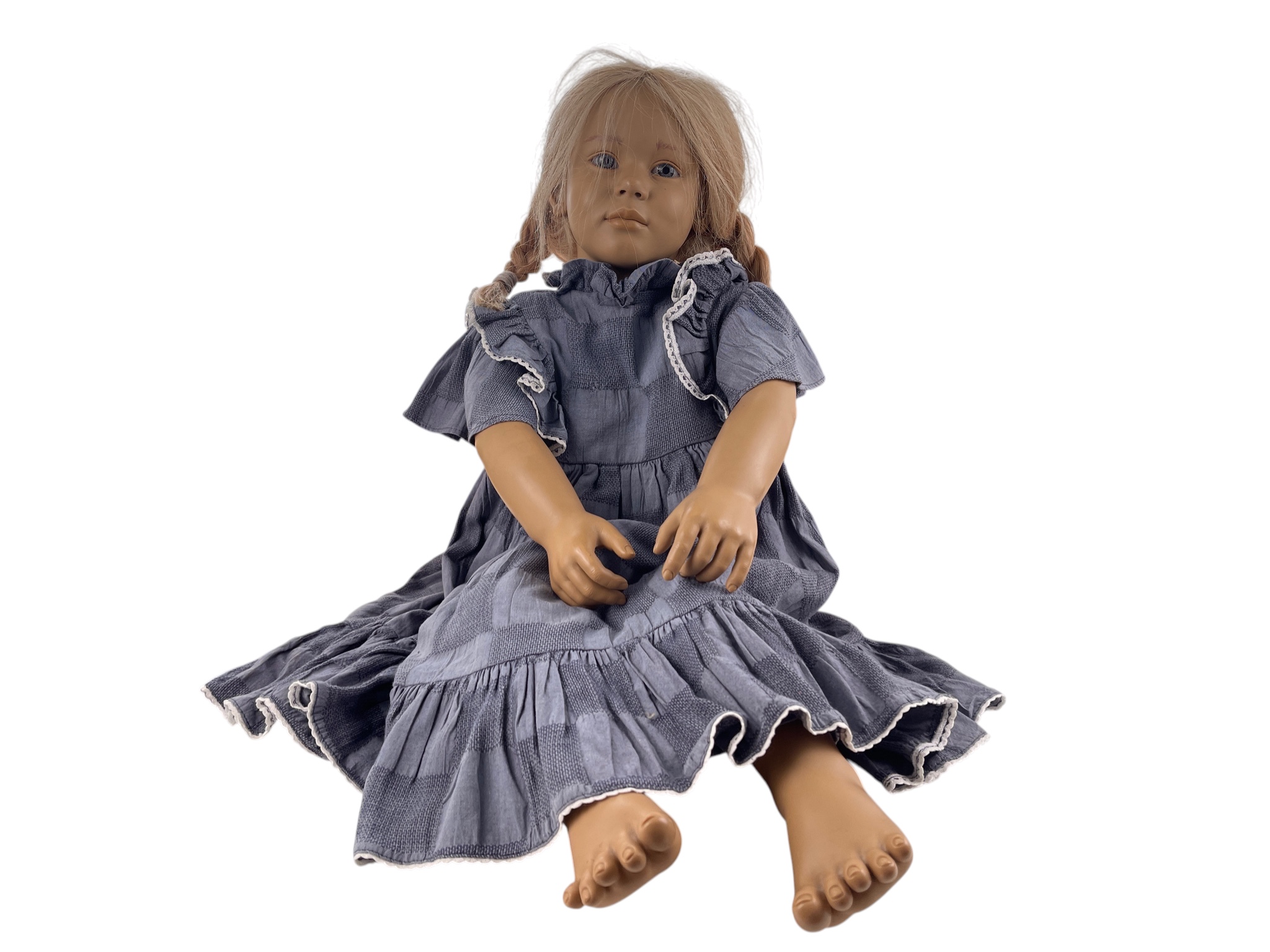 Künstlerpuppe Annette Himstedt Puppe Vinyl Malin 80 cm. Top Zustand 