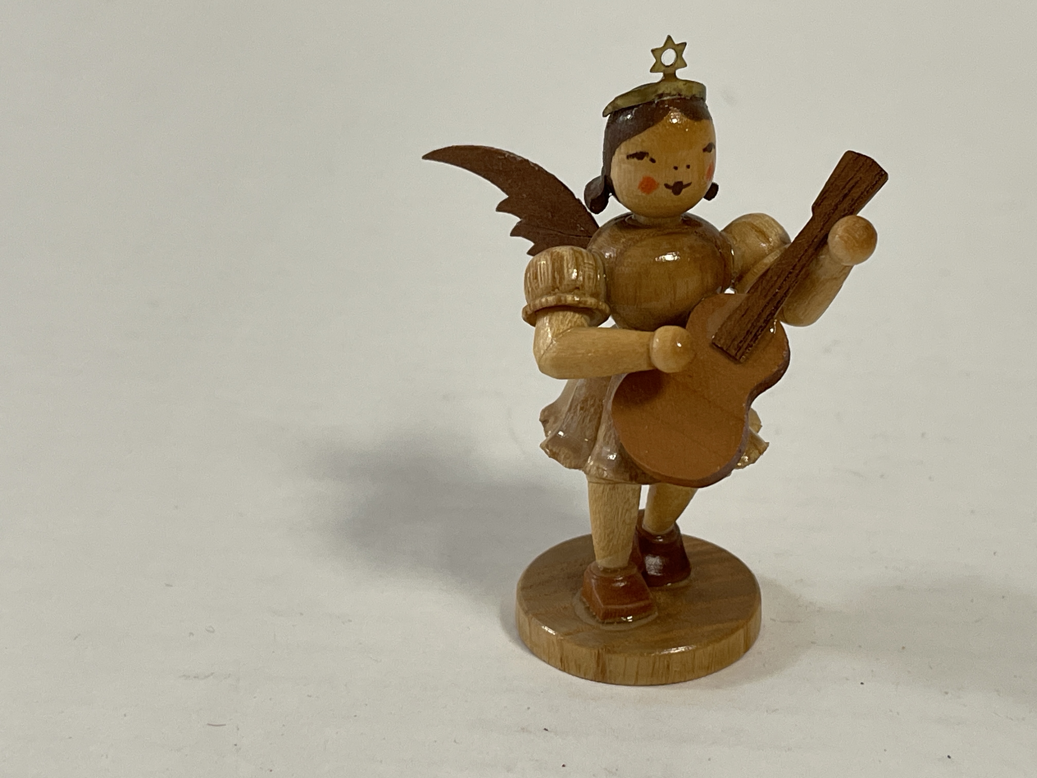 Erzgebirge Blank Figur Engel 6,5 cm.   Zustand siehe Fotos    