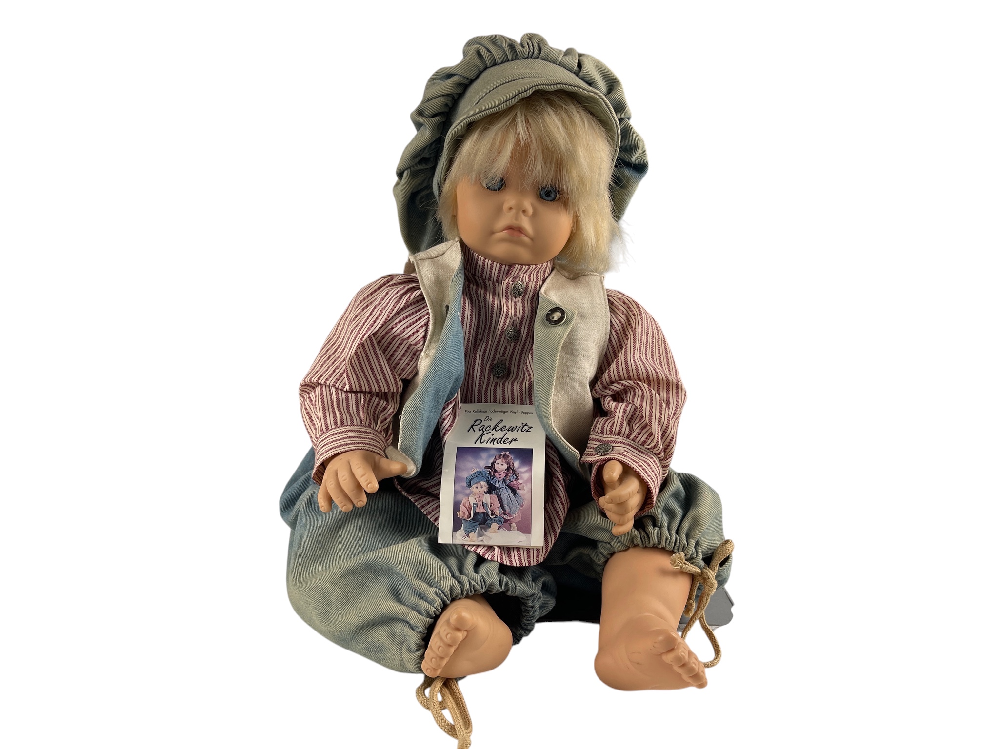 Gilde Künstlerpuppe Vinyl Sammler Puppe 43 cm. Guter Zustand   