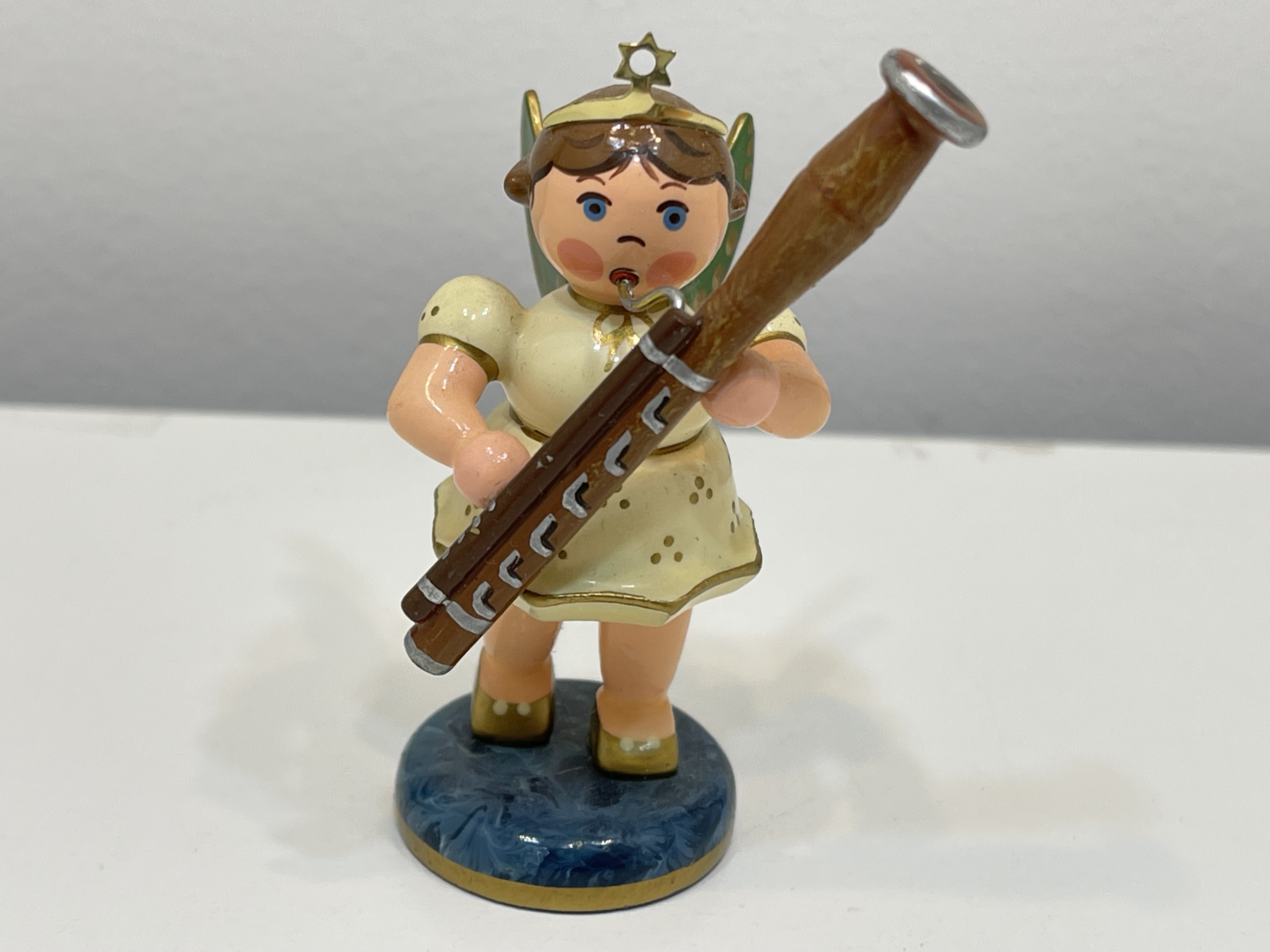 Erzgebirge Sammler Figur Engel Hubrig 7,5 cm. Top Zustand    