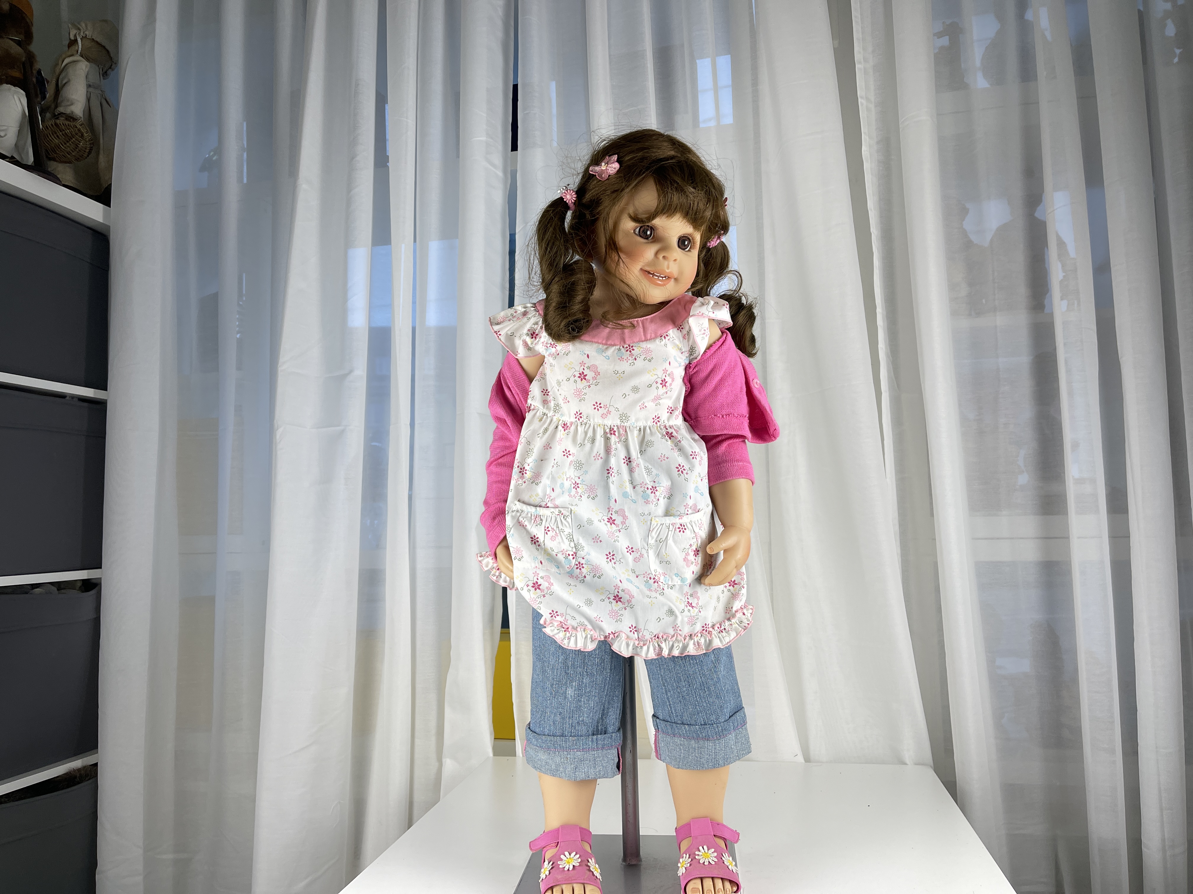 Künstlerpuppe Puppe Monika Peter Leicht Vinyl Puppe 80 cm - Schmutzig