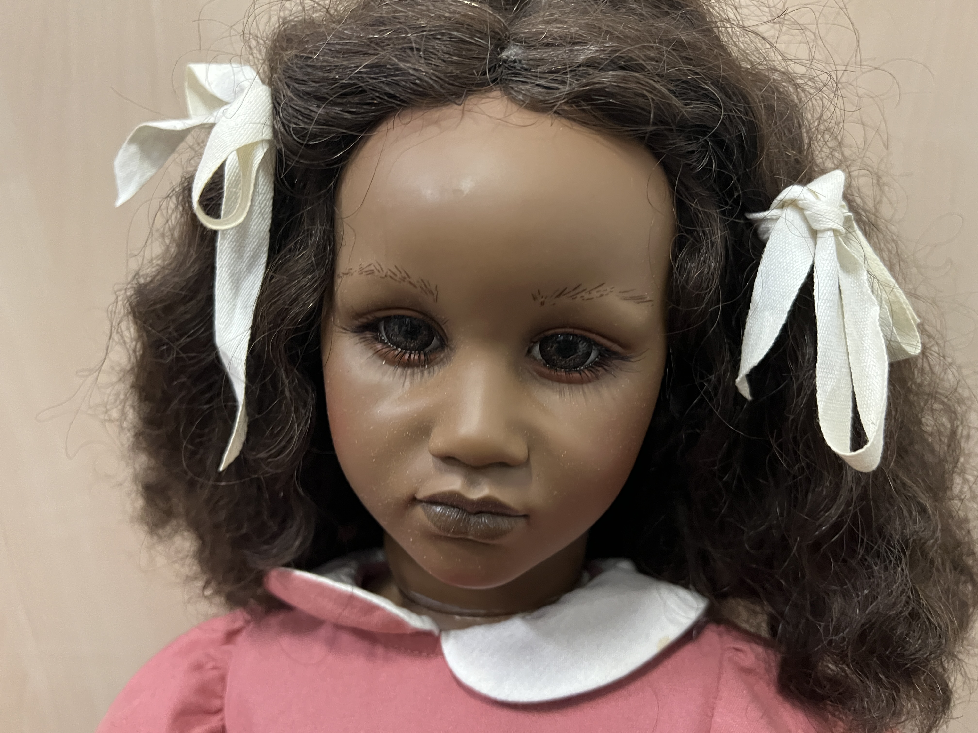  Annette Himstedt Puppe Fatou 60 cm. Top Zustand  