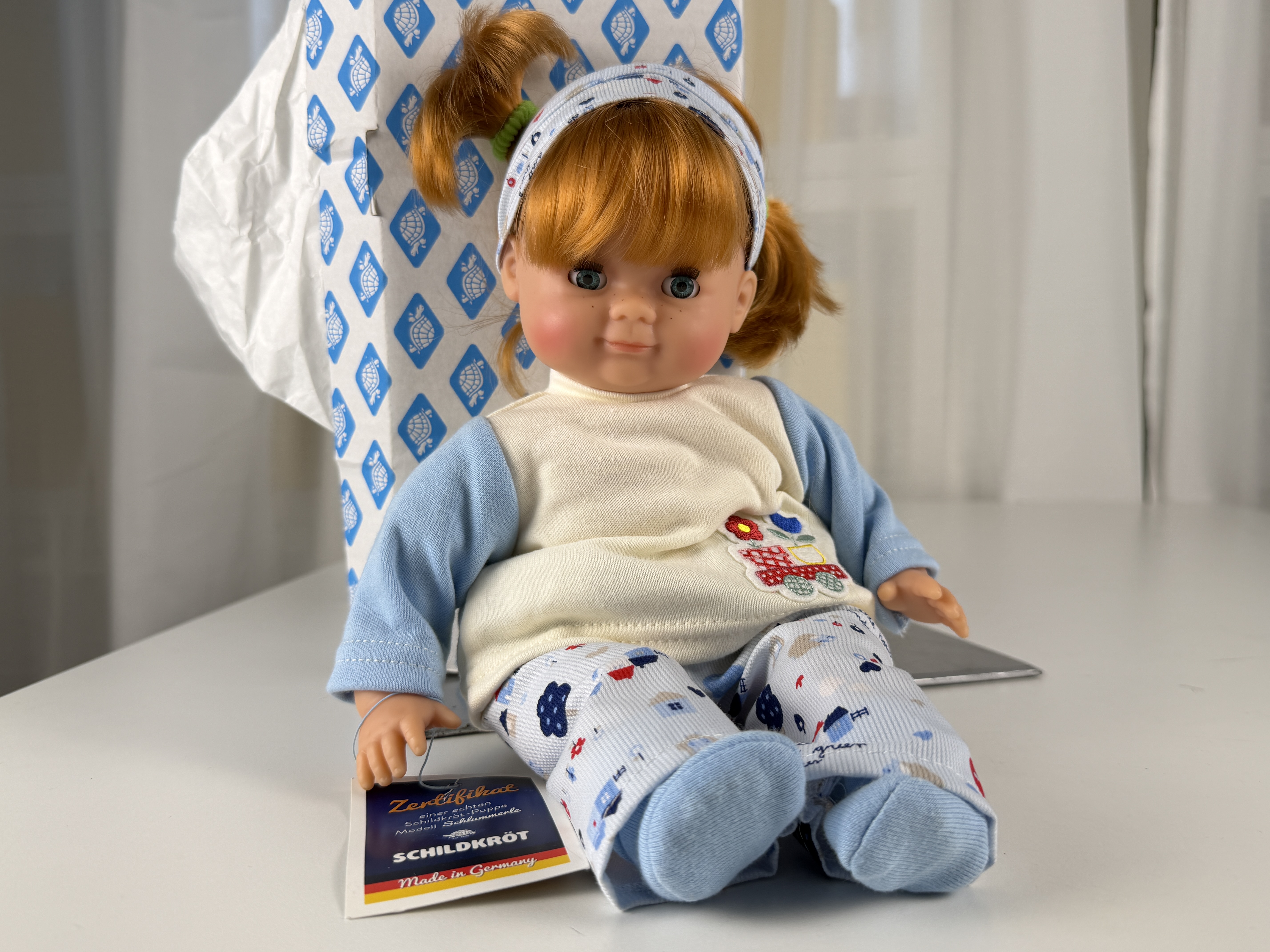 SchildkrötPuppe Sammler Vinyl Puppe 33 cm. Top Zustand 