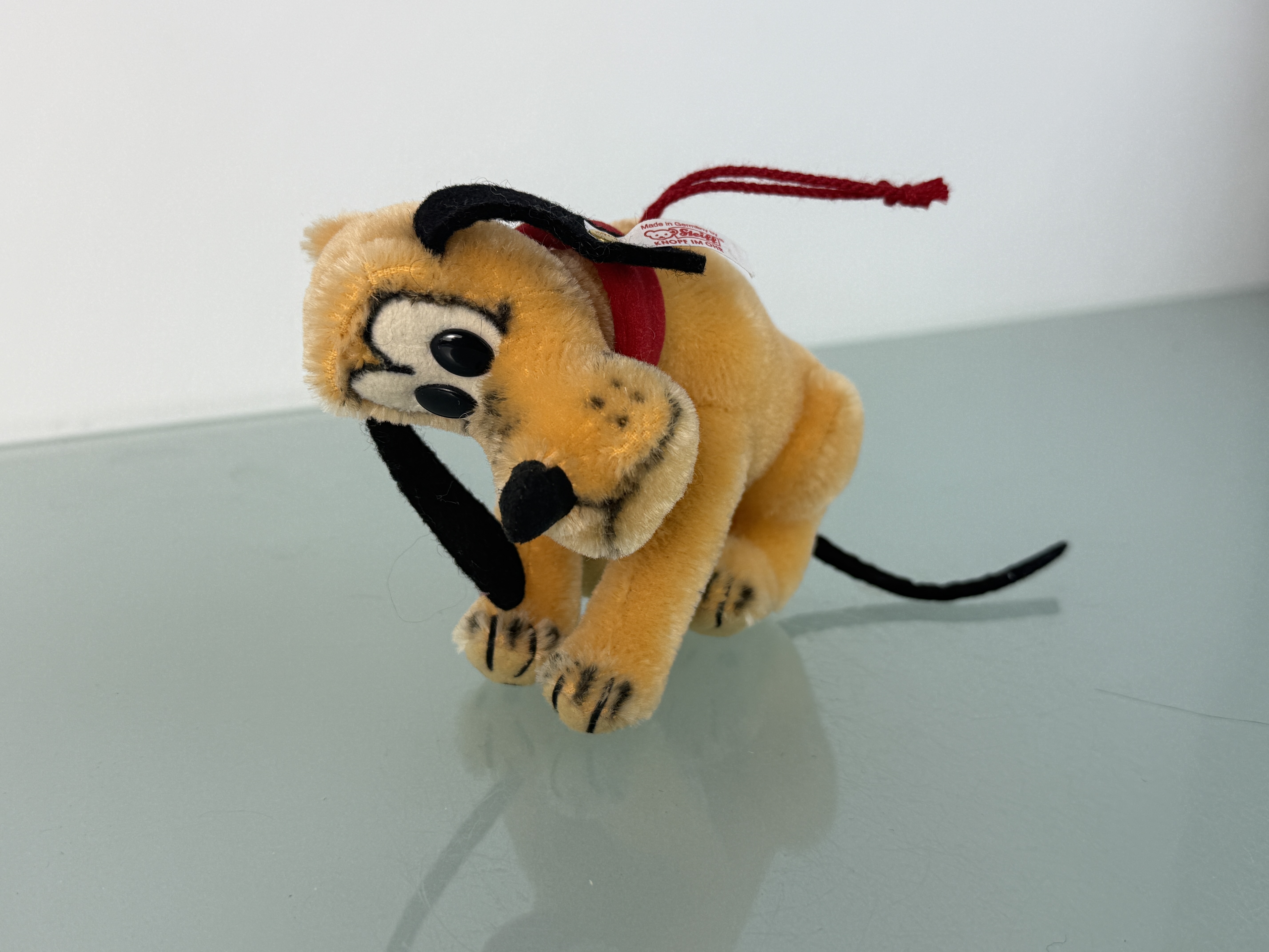 Steiff Tier 680007 Disney Pluto Ornament 12 cm. Top Zustand  