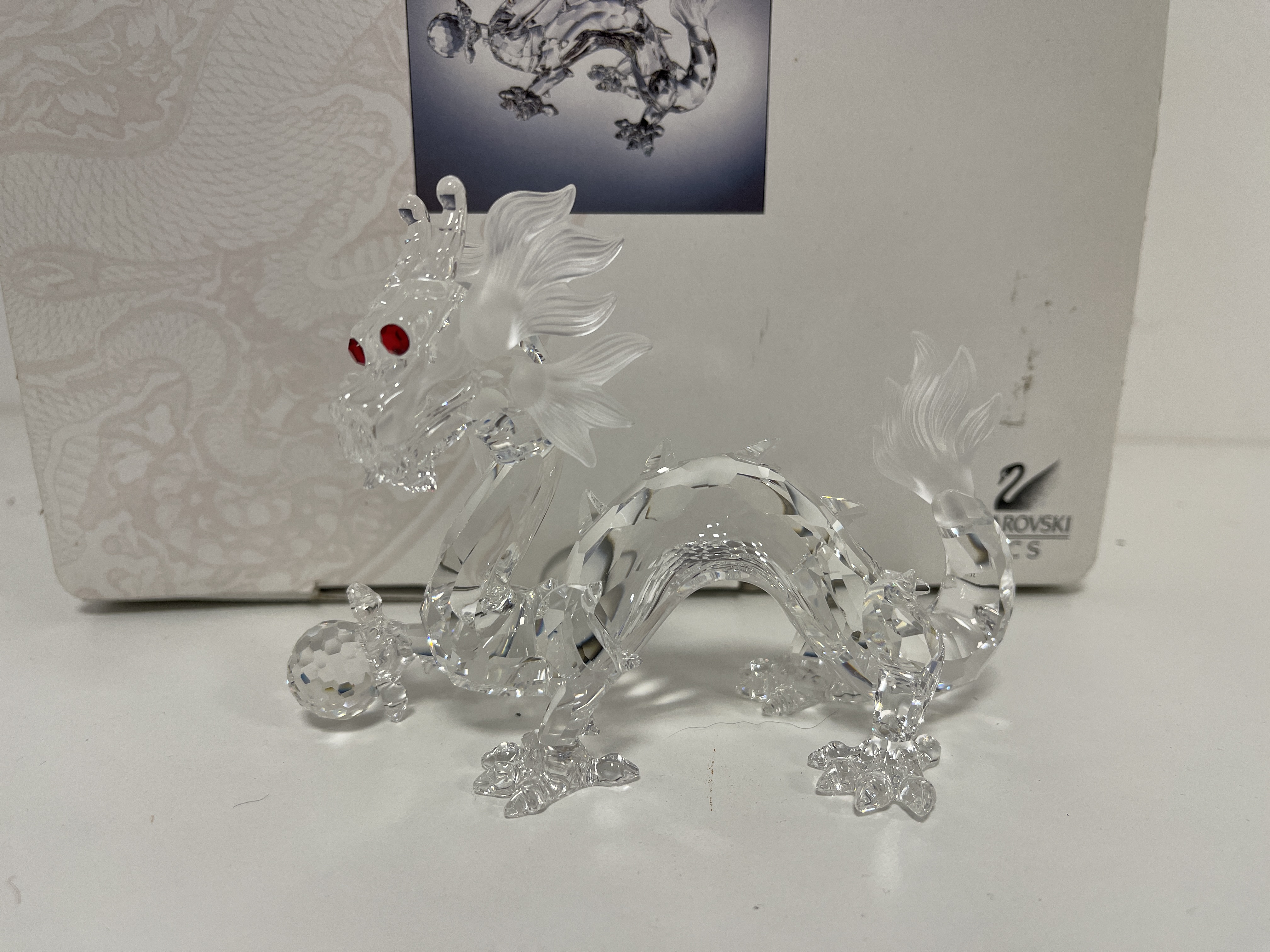 Swarovski Figur 208398 Drache 14 cm. Mit Ovp & Zertifikat. Top Zustand 