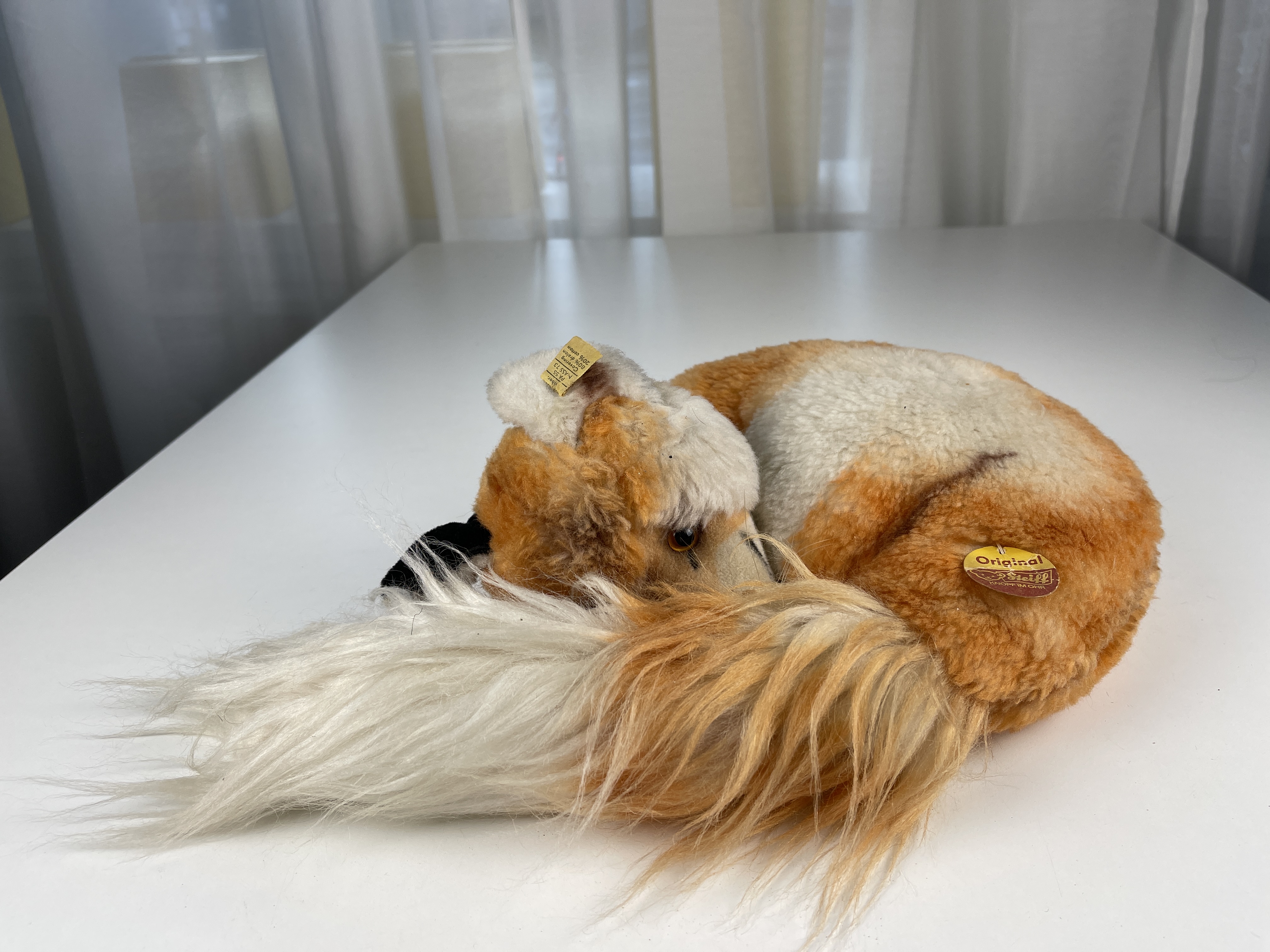 Steiff Tier 1540/30 Ringel-Fuchs 30 cm - Zustand  siehe Fotos 