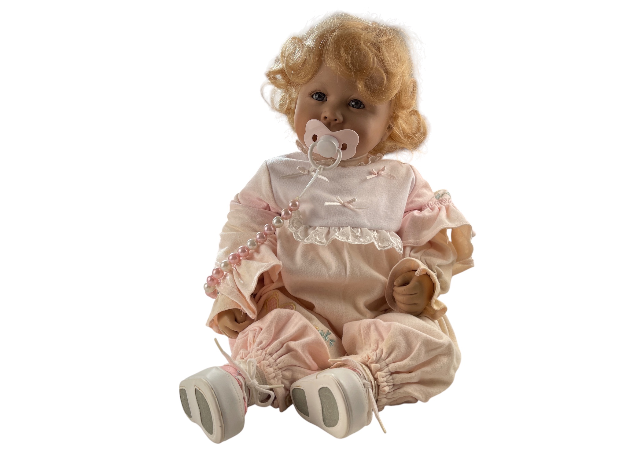 Doris Stannat Künstlerpuppe Porzellan Puppe 55 cm. Top Zustand  