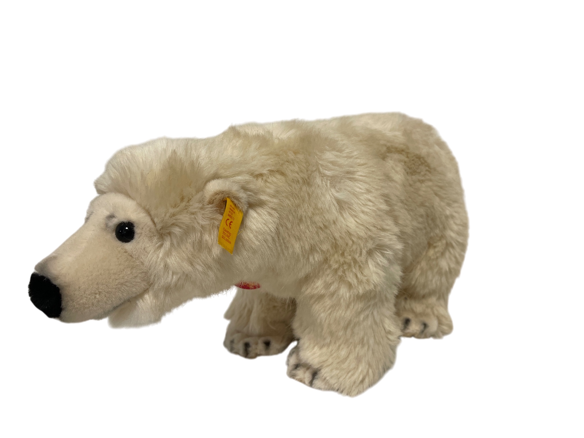 Steiff Tier 062858 Eisbär 20 x 40 cm. Top Zustand   