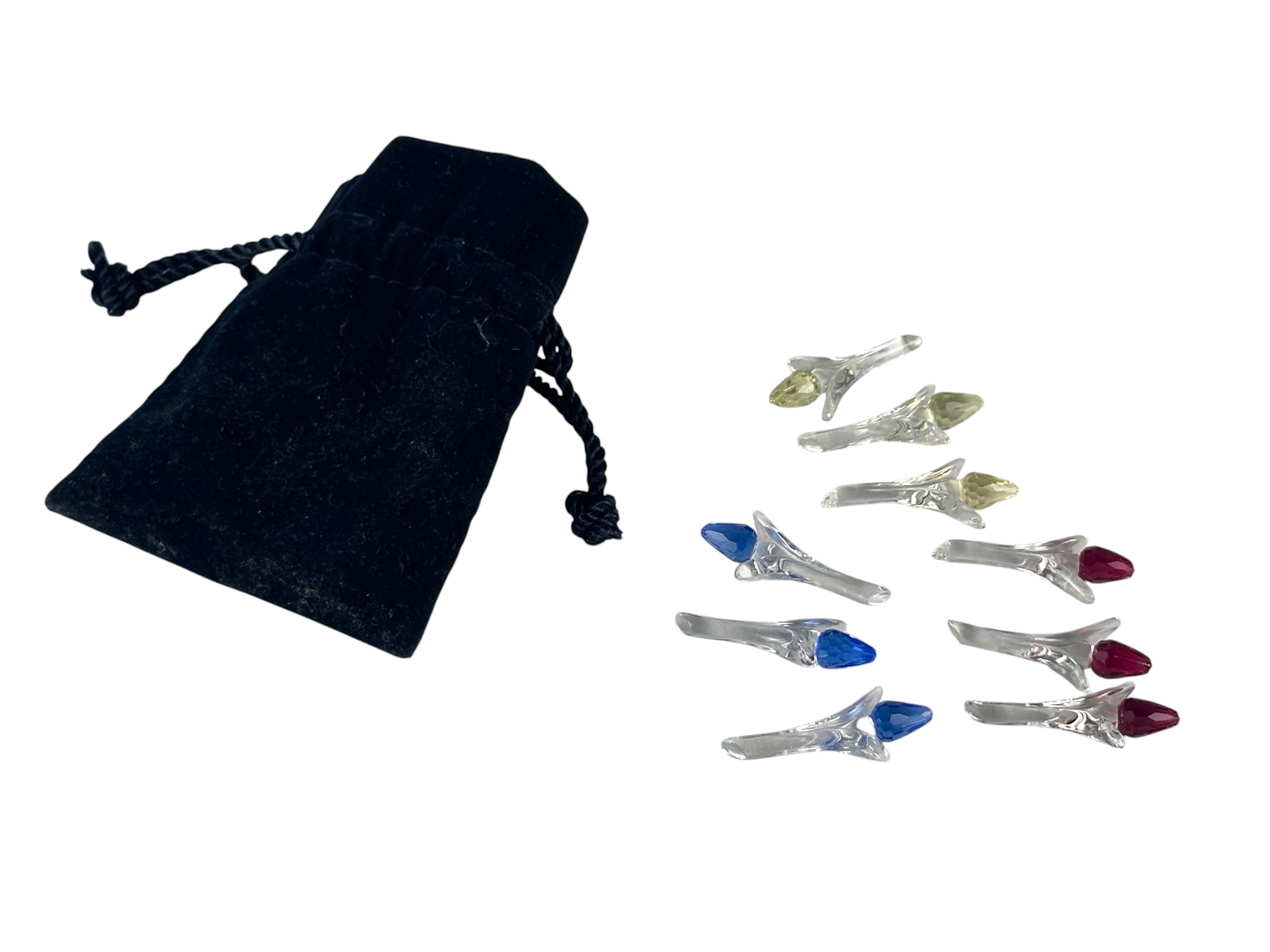 Swarovski Figuren Blumen - 9 kleine Tulpen. Top Zustand