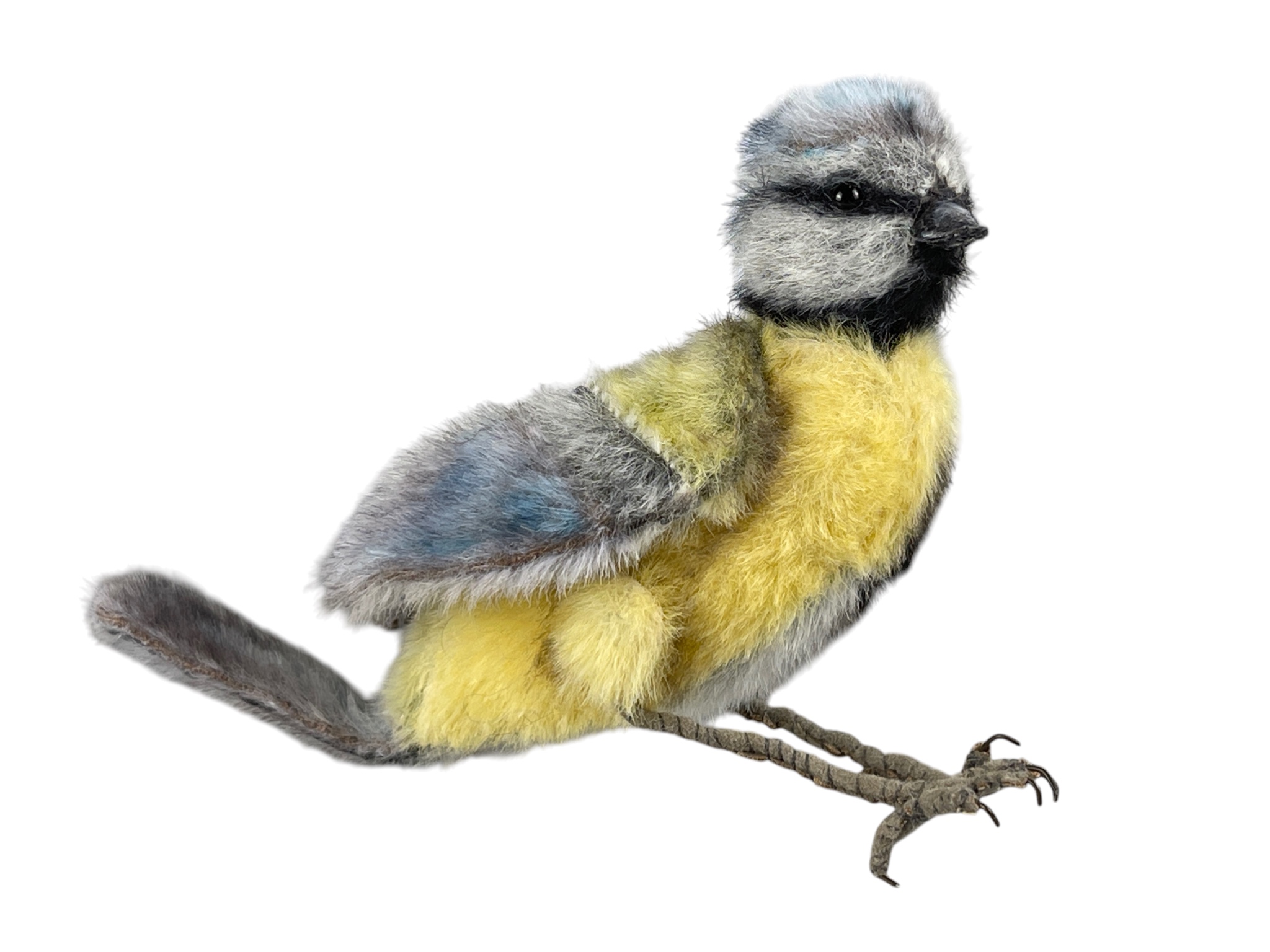 Künstler Stofftier Vogel 10 cm. - Top Zustand.    