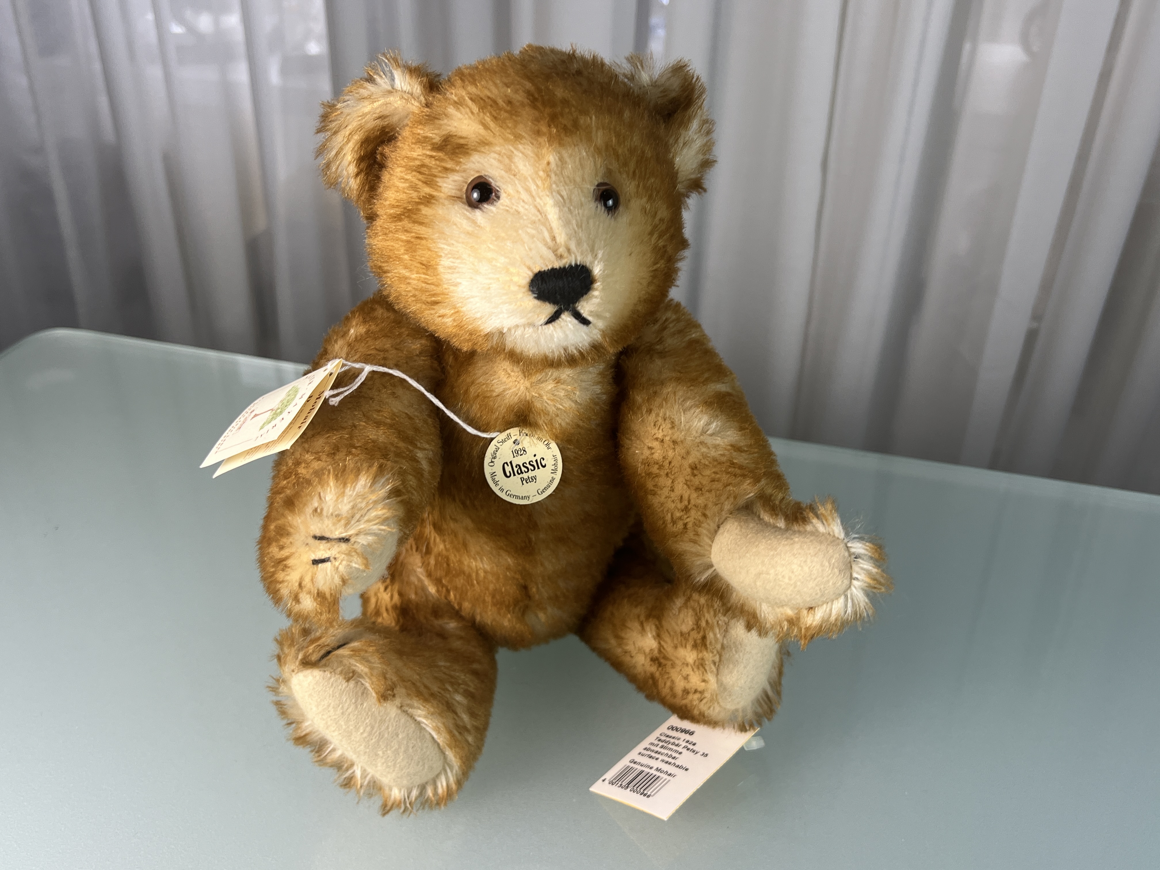 Steiff Tier Teddy Bär 000966 Petsy 35 cm Top Zustand. 