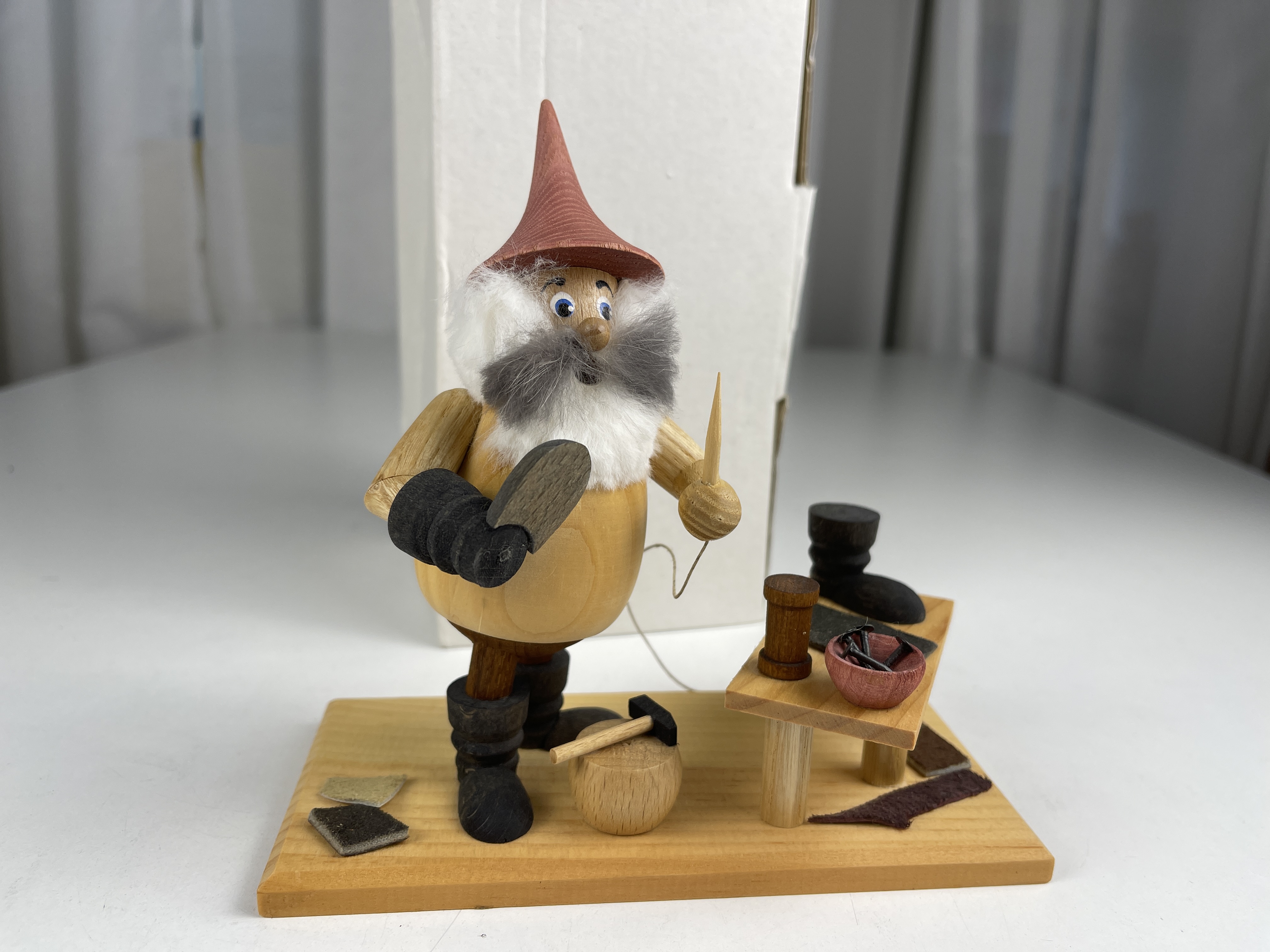 Erzgebirge Figur Räuchermann Holzfigur 16 x 15 cm. Top Zustand   